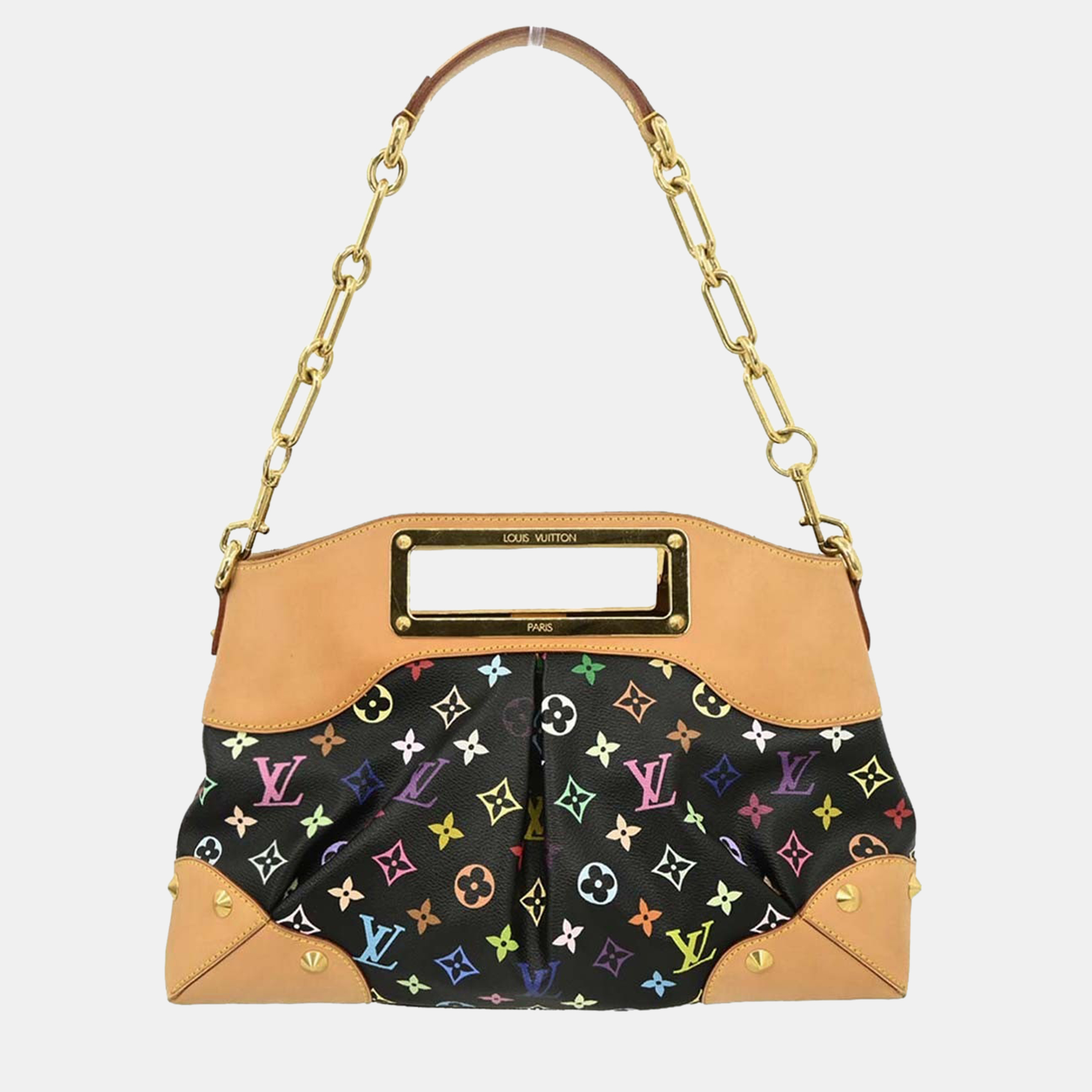 

Louis Vuitton Black Multicolor Judy MM 2way Handbag