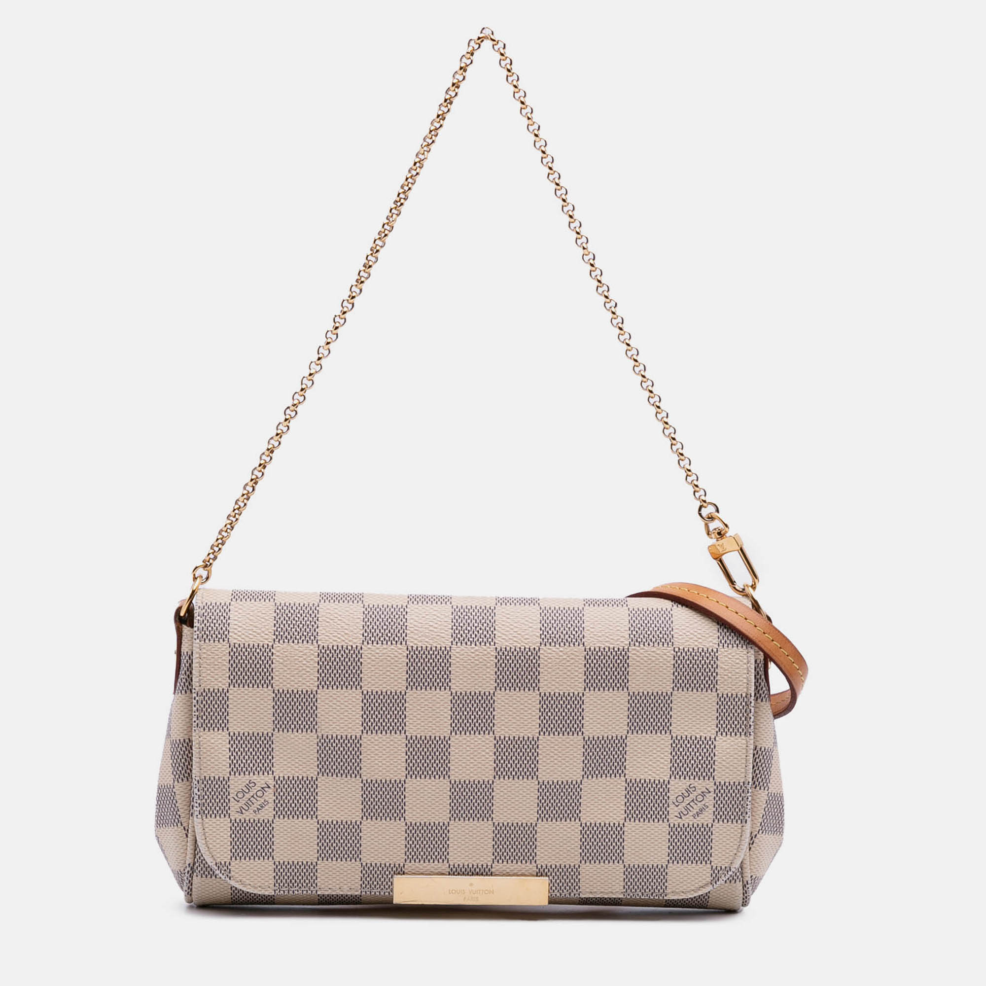 

Louis Vuitton White Damier Azur Favorite PM