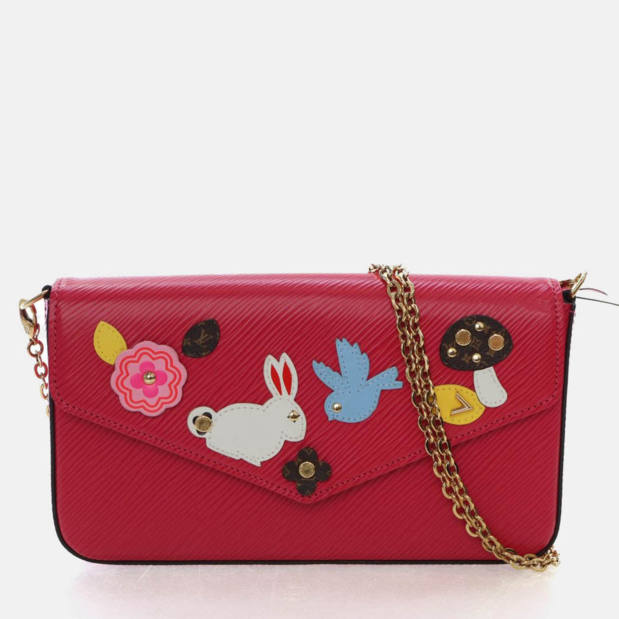 

Louis Vuitton Epi Felicie Pochette Patchwork, Pink