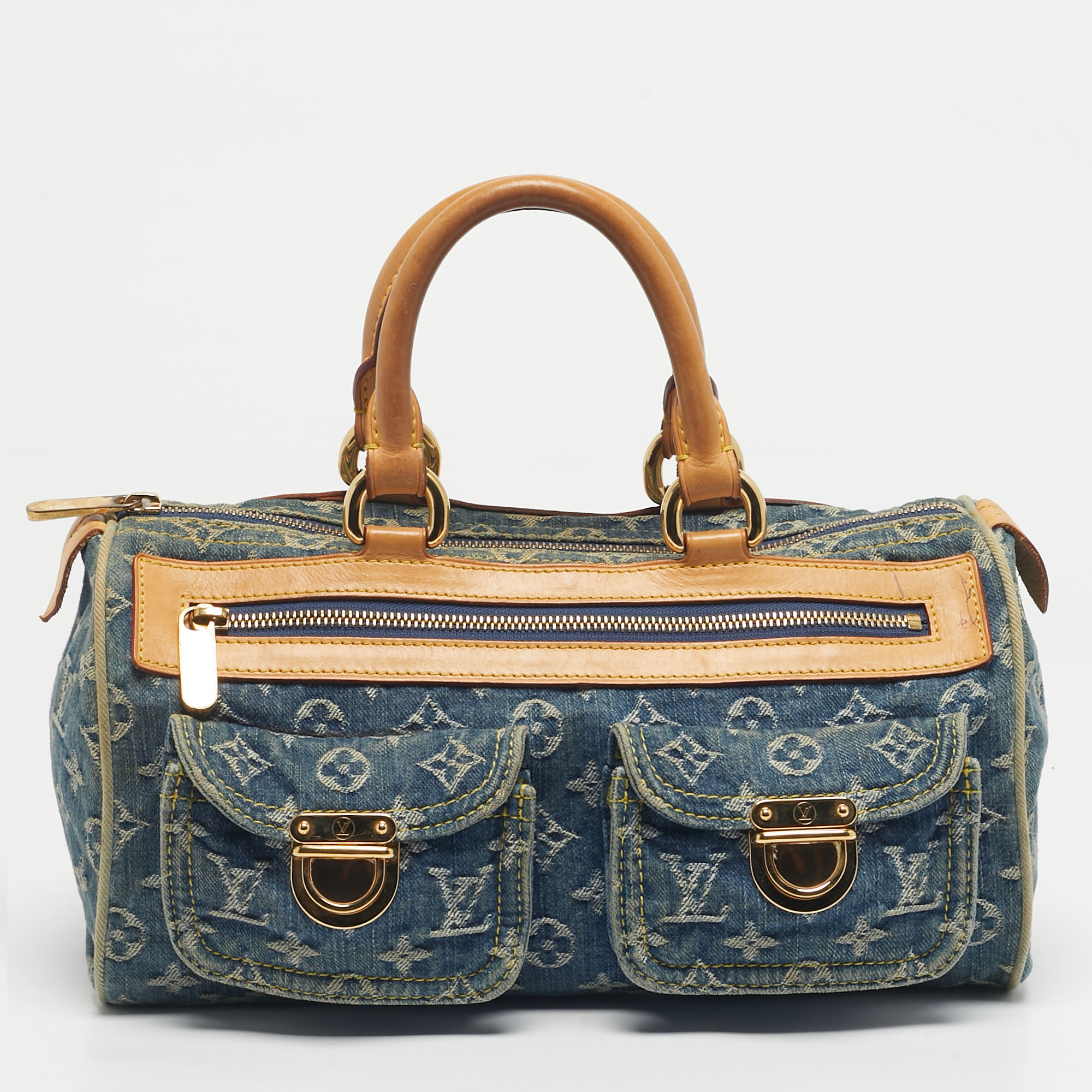 

Louis Vuitton Blue Monogram Denim Neo Speedy Bag