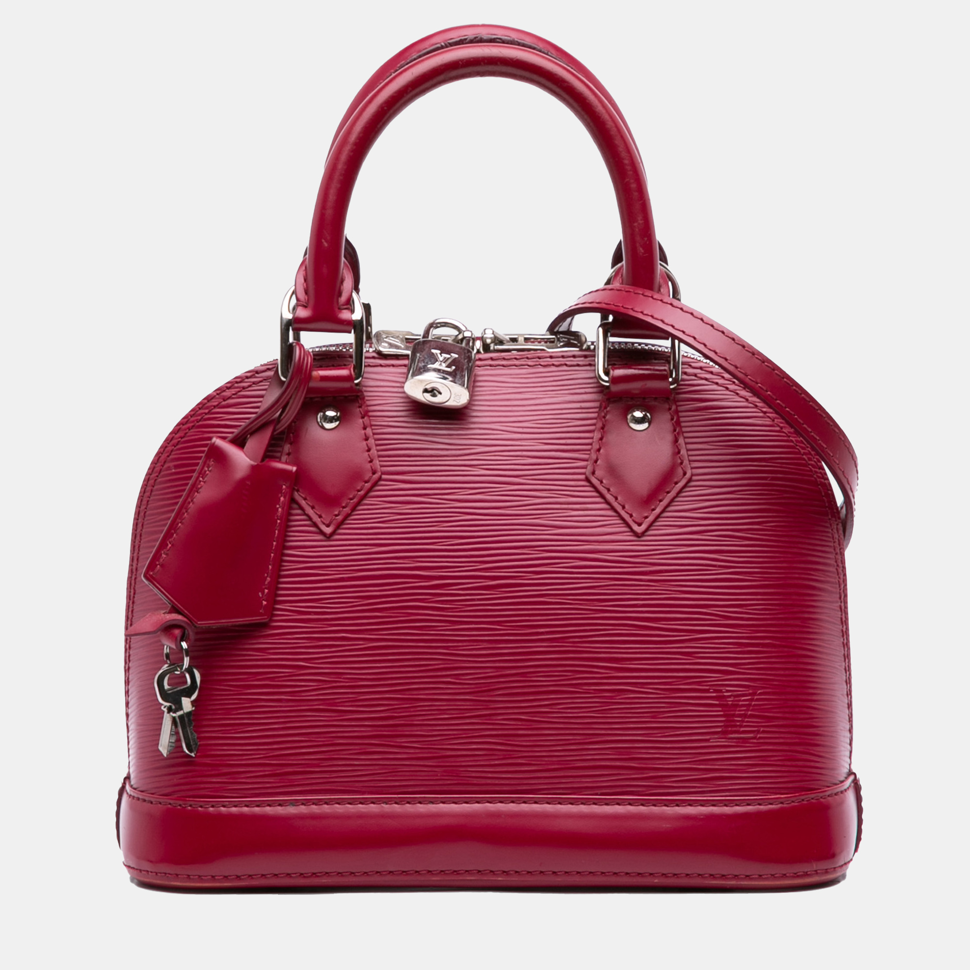 Pre-owned Louis Vuitton Pink Epi Alma Bb