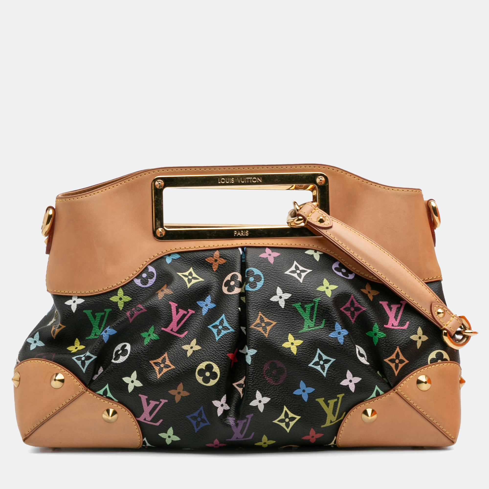 

Louis Vuitton Black Monogram Multicolore Judy MM