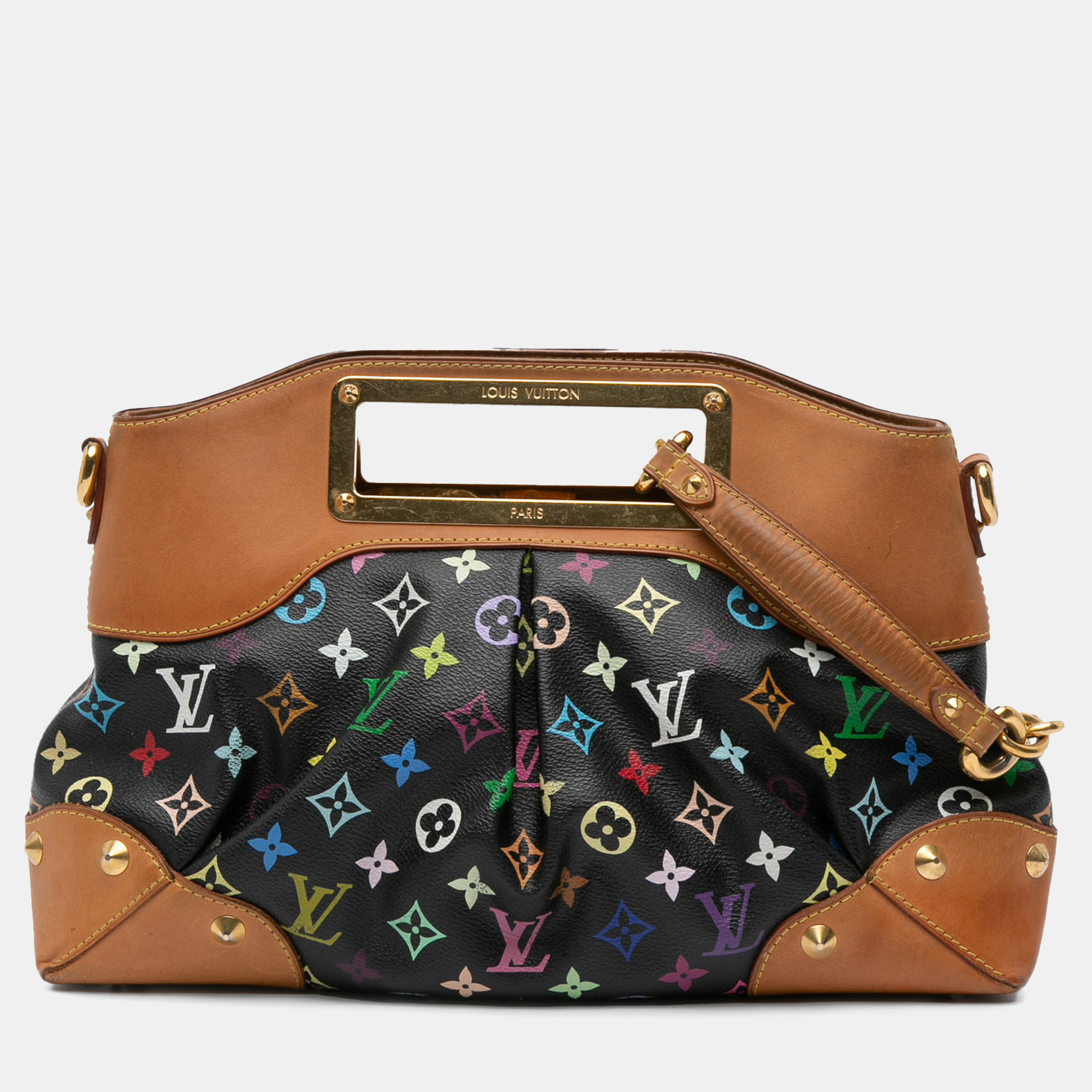 

Louis Vuitton Black Monogram Multicolore Judy MM