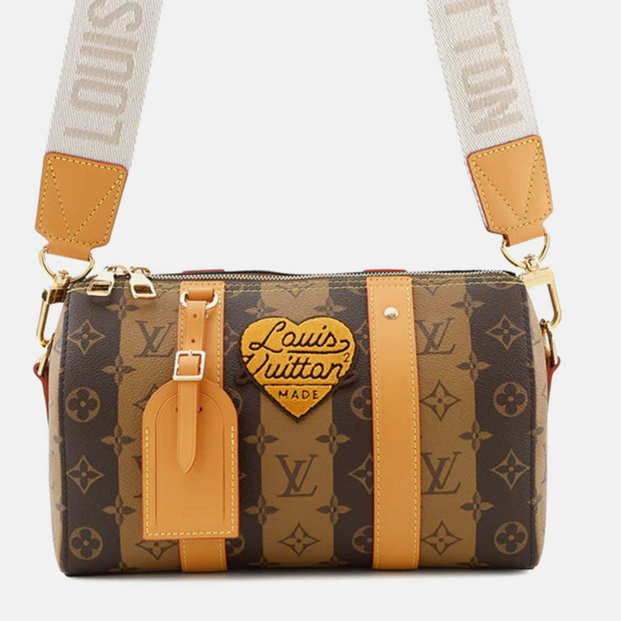 

Louis Vuitton City Keepall Noir Monogram Stripe, Brown