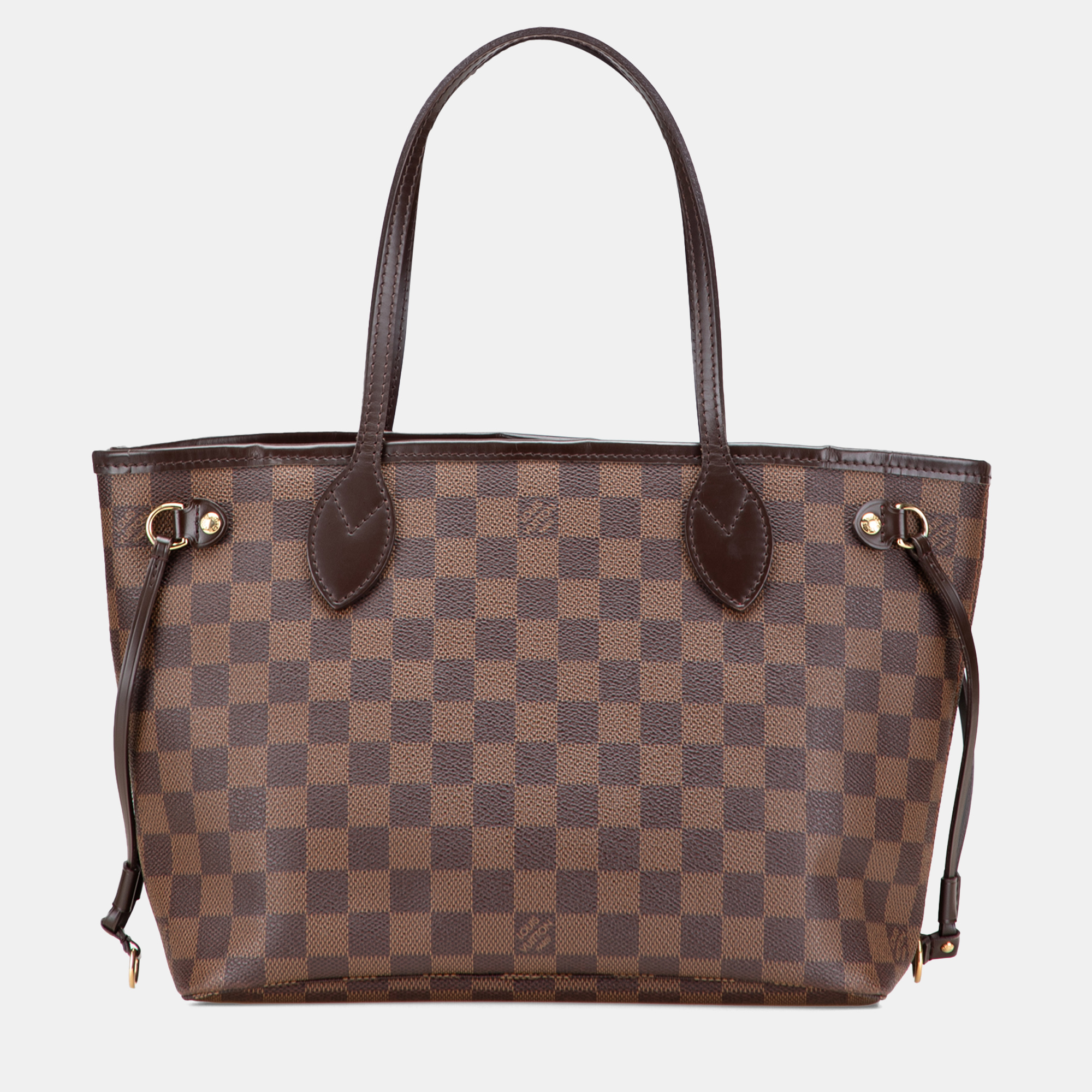 

Louis Vuitton Brown Damier Ebene Neverfull PM Tote