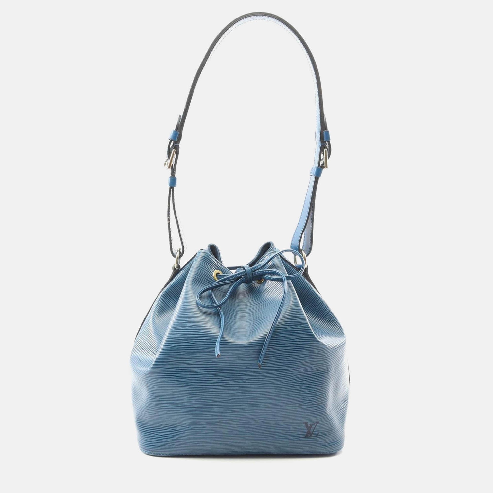 

Louis Vuitton Petit Noe Blue Epi Leather Shoulder Bag