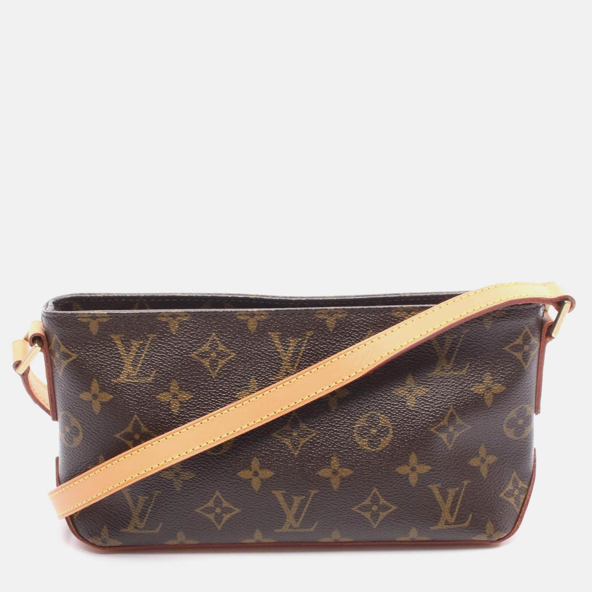 

Louis Vuitton Trotter Brown Monogram Canvas Leather Crossbody Shoulder Bag