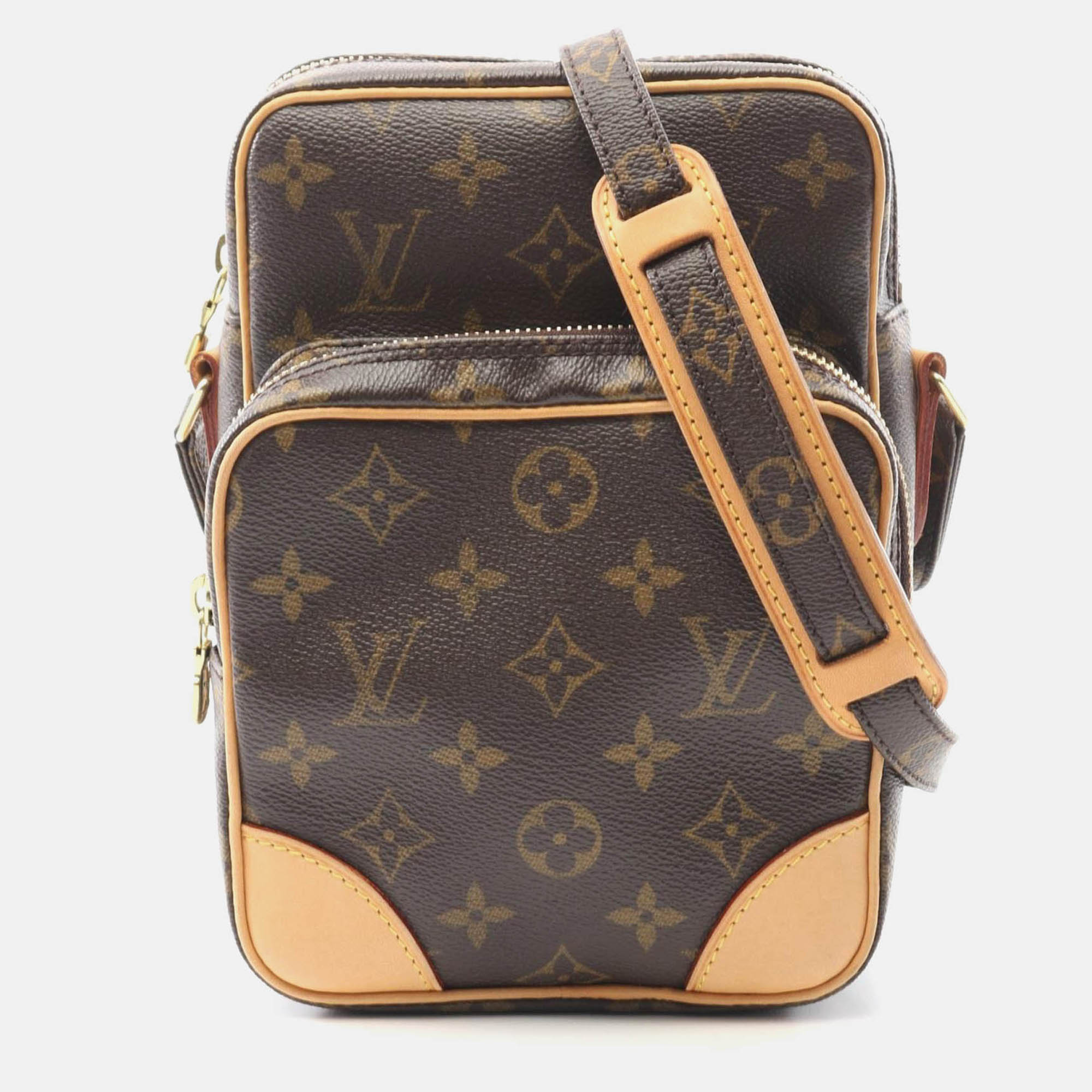 

Louis Vuitton Amazon Brown Monogram Canvas Crossbody Shoulder Bag