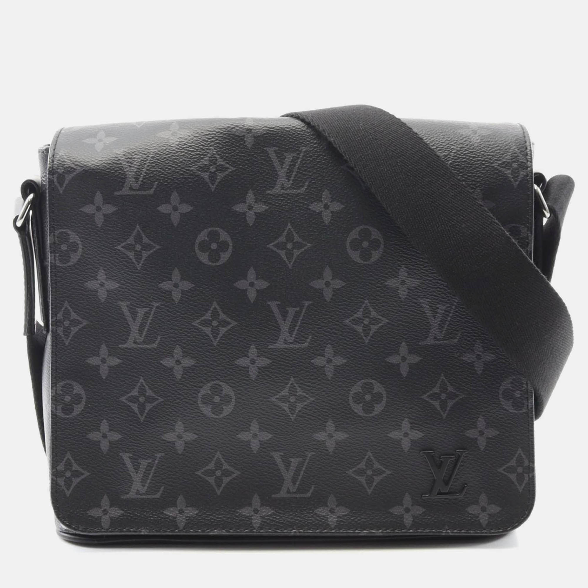 

Louis Vuitton District PM NM Monogram Eclipse Crossbody Bag, Black