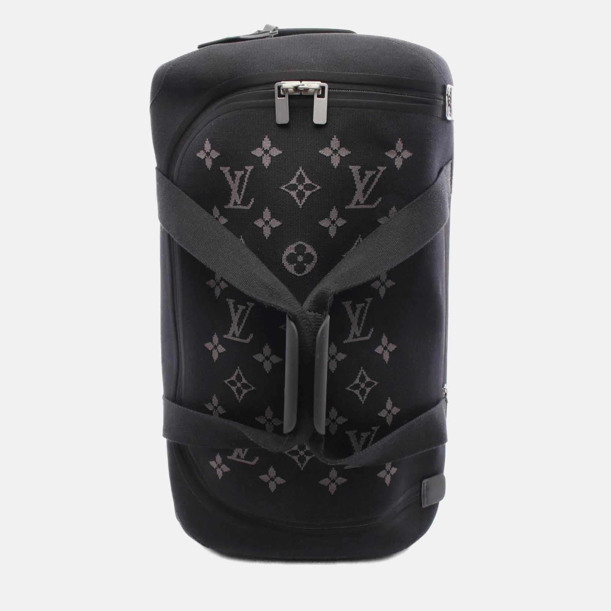 

Louis Vuitton Horizon Soft 2R55 Carry Bag Monogram Eclipse Canvas Leather, Black