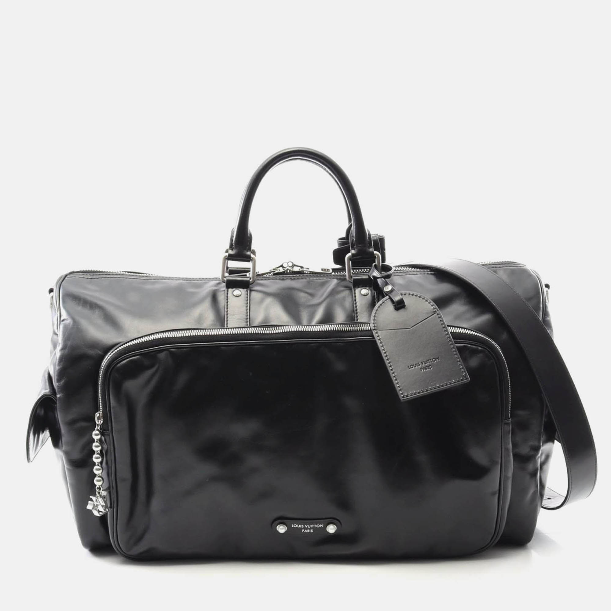 

Louis Vuitton Keepall Cargo Bandouliere 50 Travel Bag Leather Black