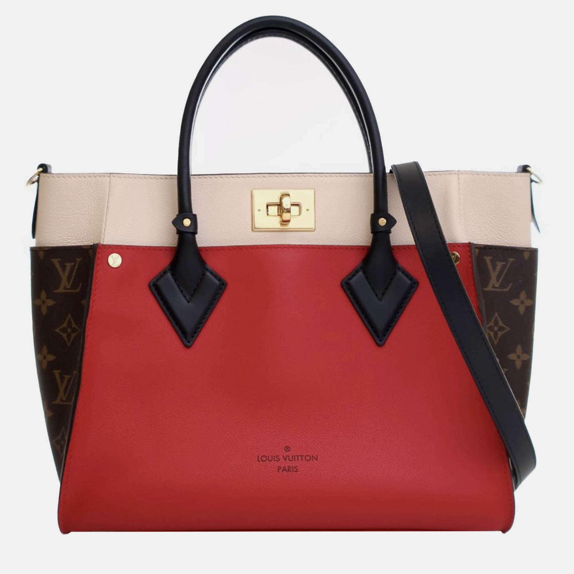 

Louis Vuitton Red Monogram On My Side MM