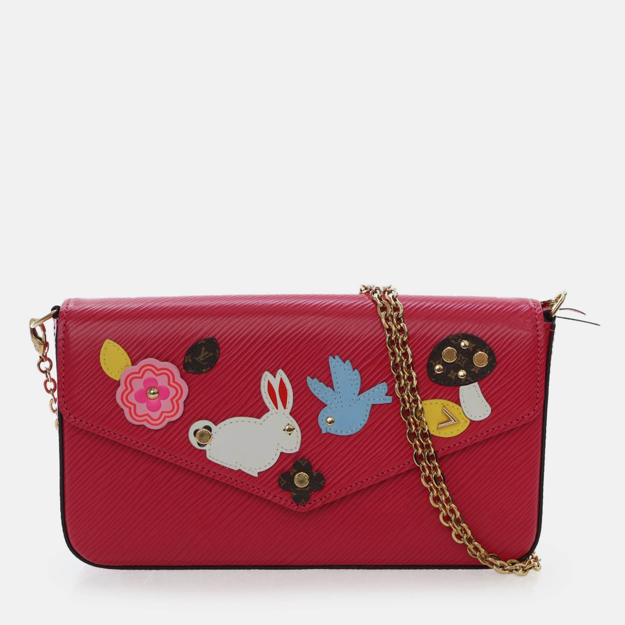 

Louis Vuitton multicolor Epi Pochette Felicie Patchwork, Pink