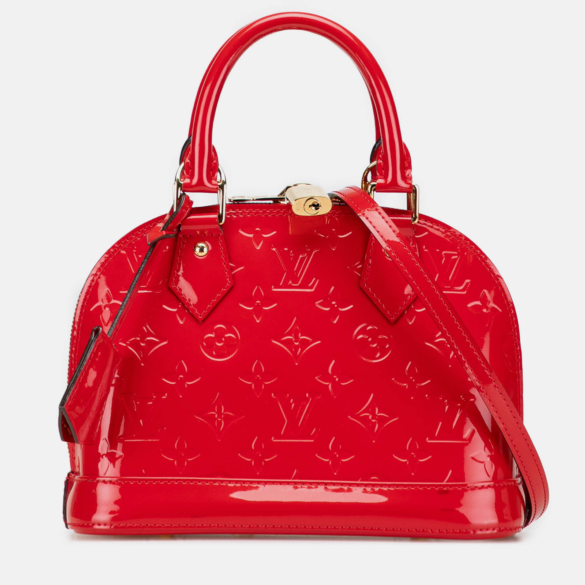 

Louis Vuitton Red Monogram Vernis Alma BB