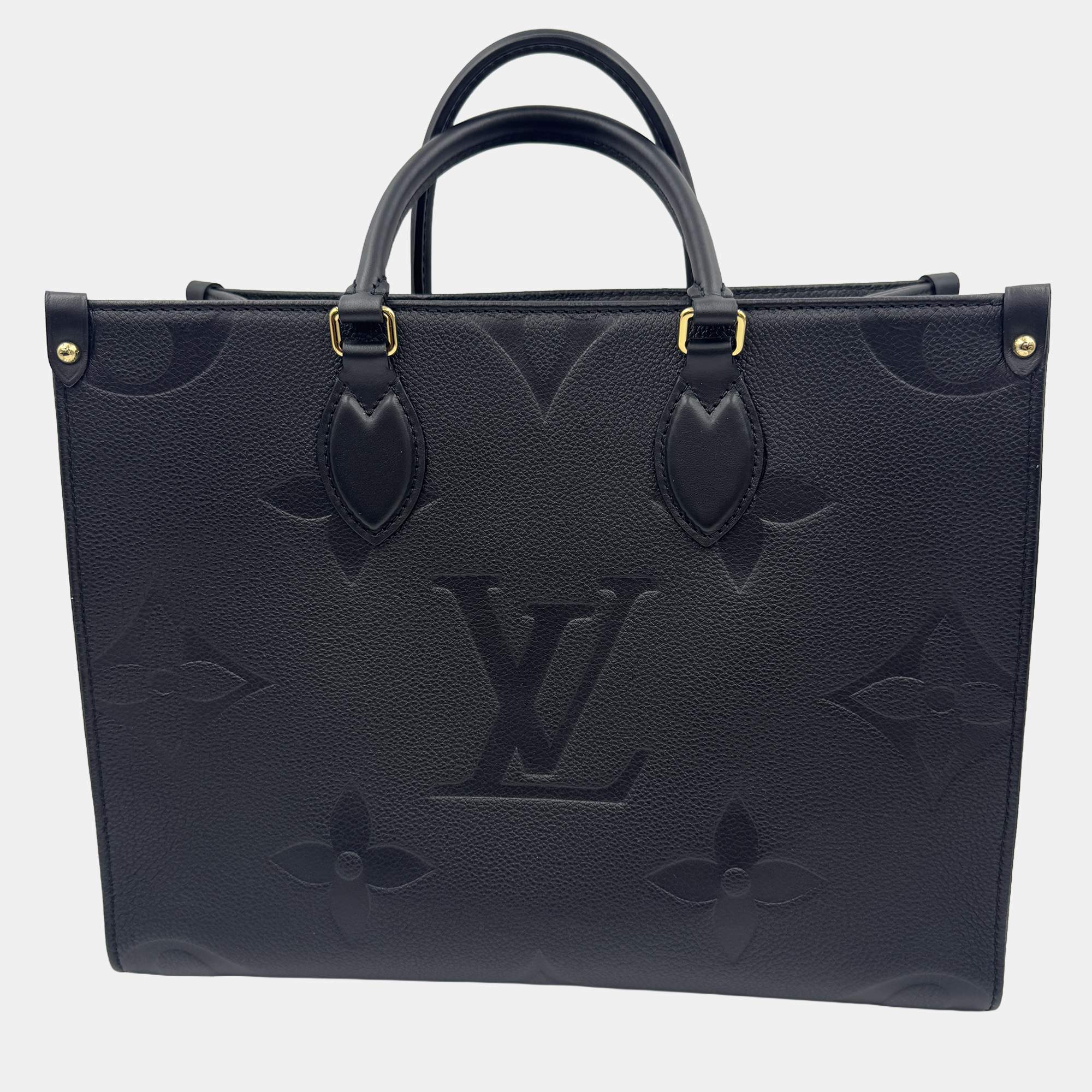 

Louis Vuitton Black Monogram Empriente Leather Giant Onthego MM Bag