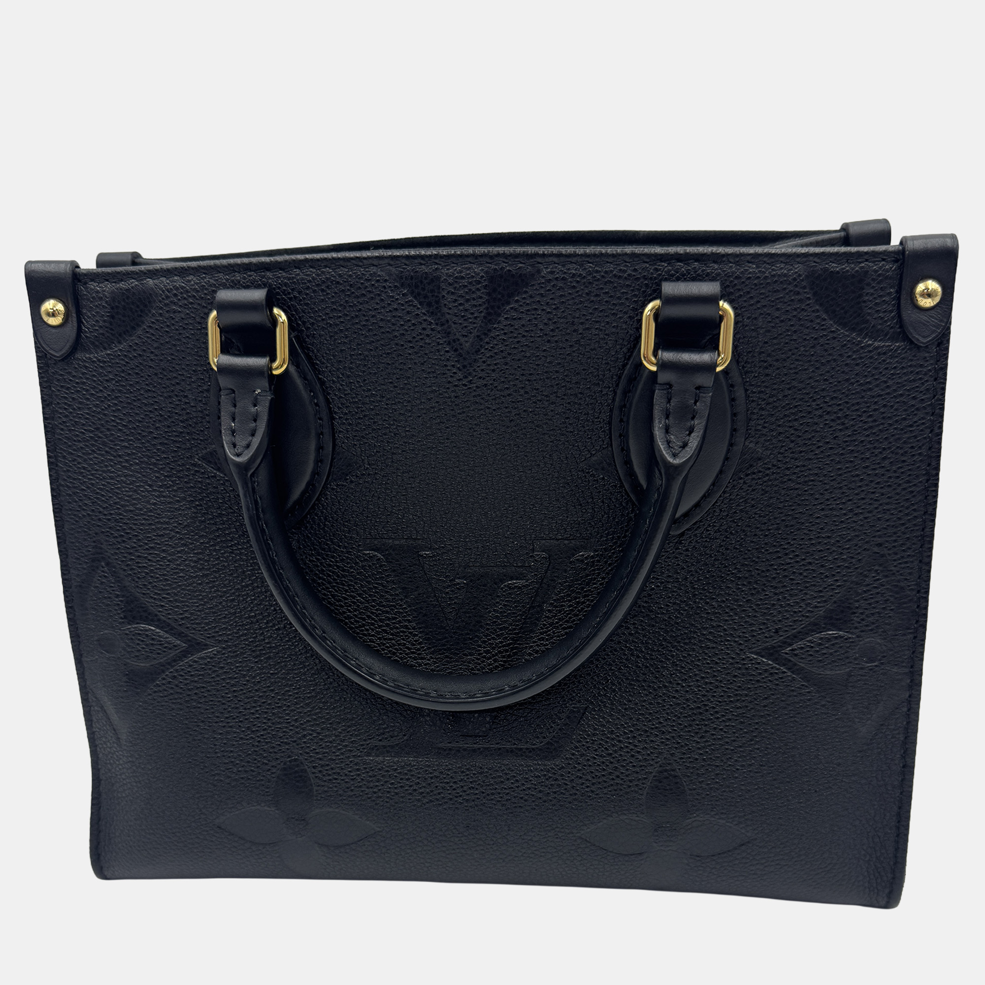 

Louis Vuitton OnTheGo PM Noir Monogram Empreinte Leather Tote Bag, Black