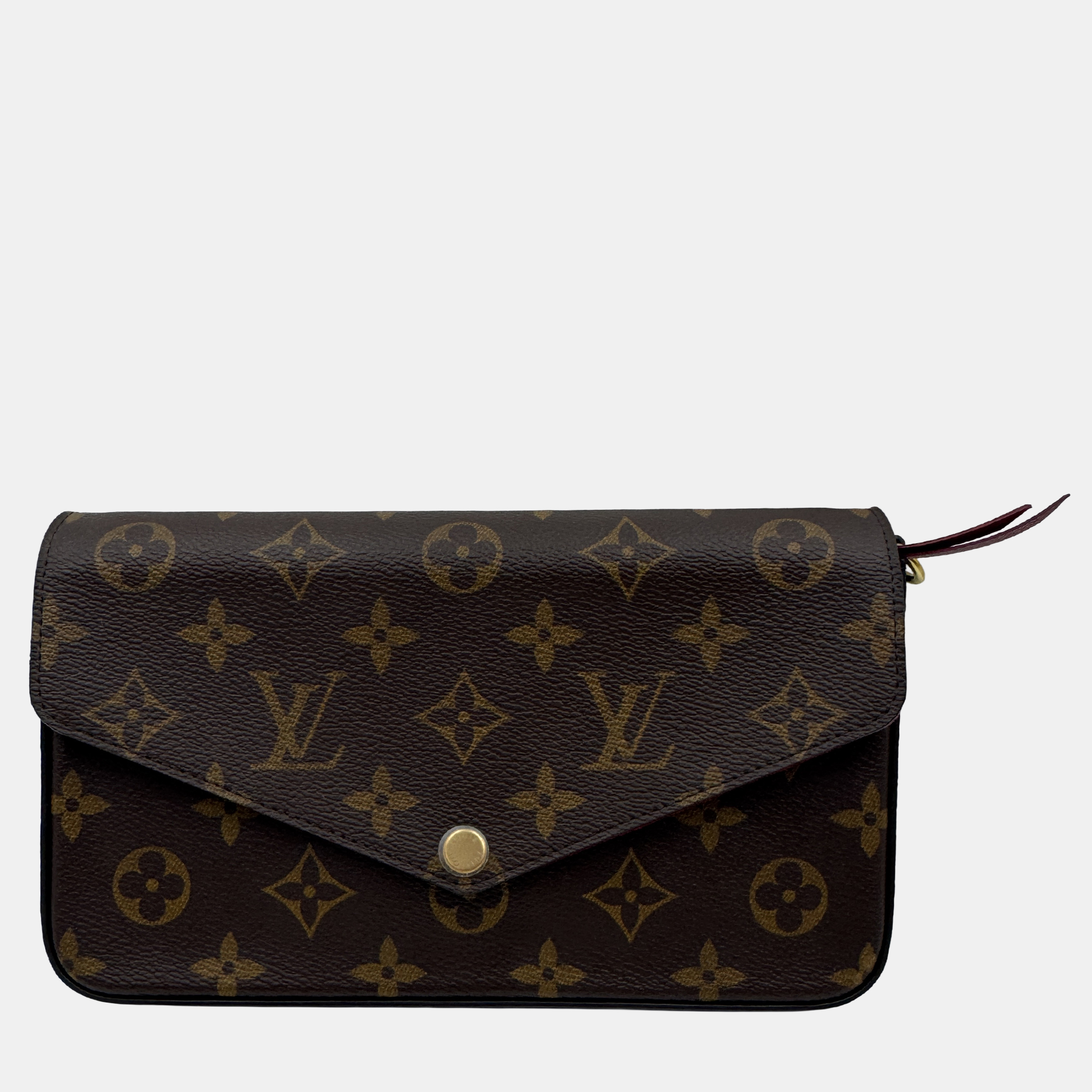 

Louis Vuitton Monogram Canvas Pochette Felicie Bag, Brown