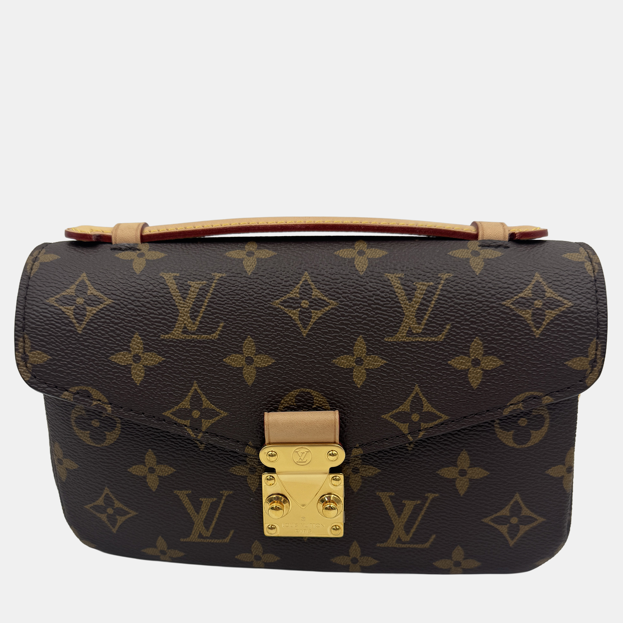 

Louis Vuitton Monogram Canvas Pochette Metis East West Bag, Brown