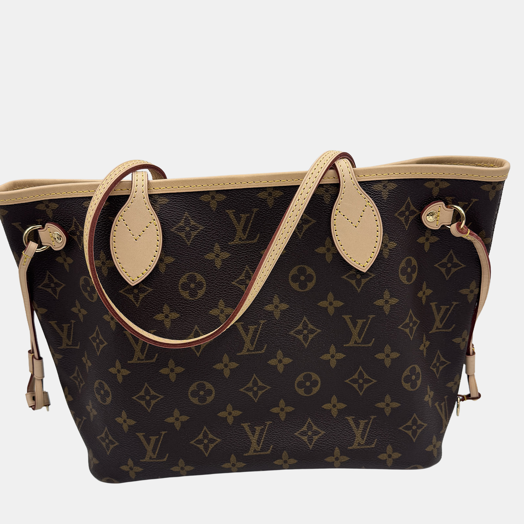 Pre-owned Louis Vuitton Neverfull Pm Monogram Canvas Tote Bag In Brown