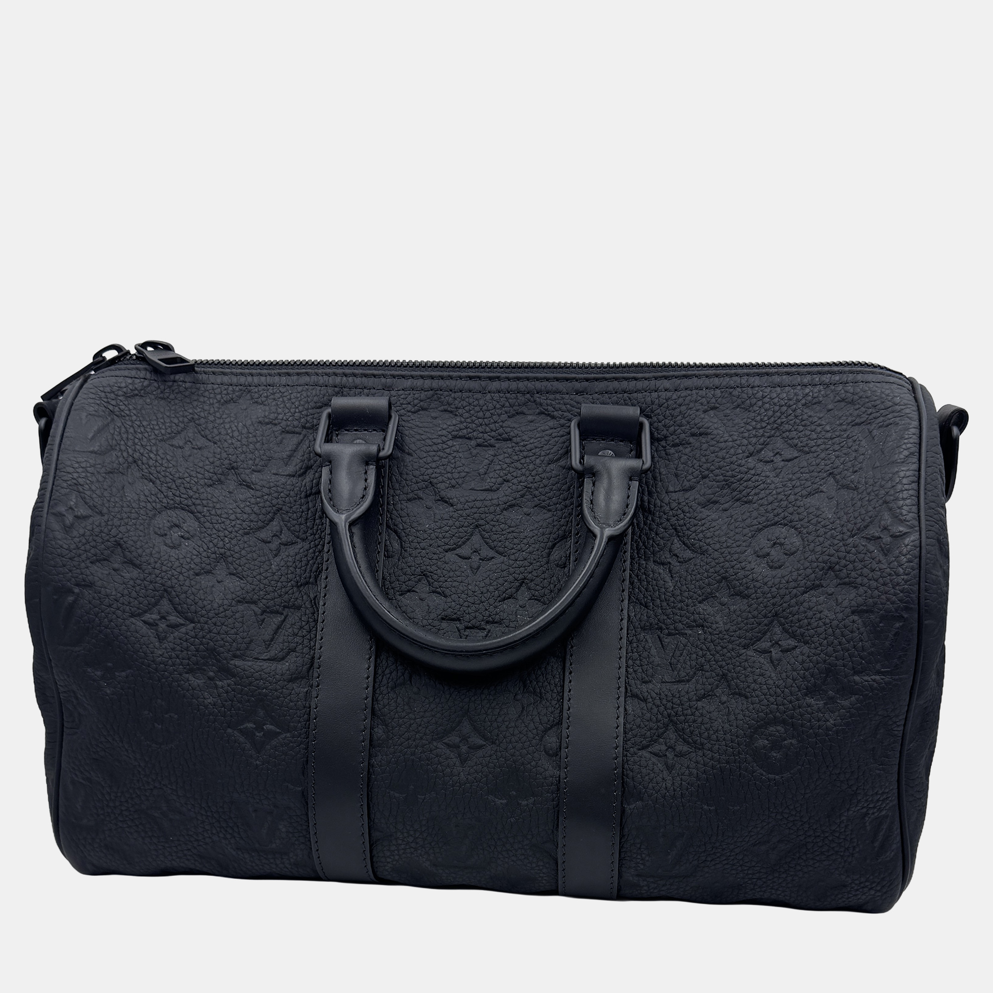 

Louis Black Vuitton Monogram Taurillon Keepall Bandouliere 35 Bag