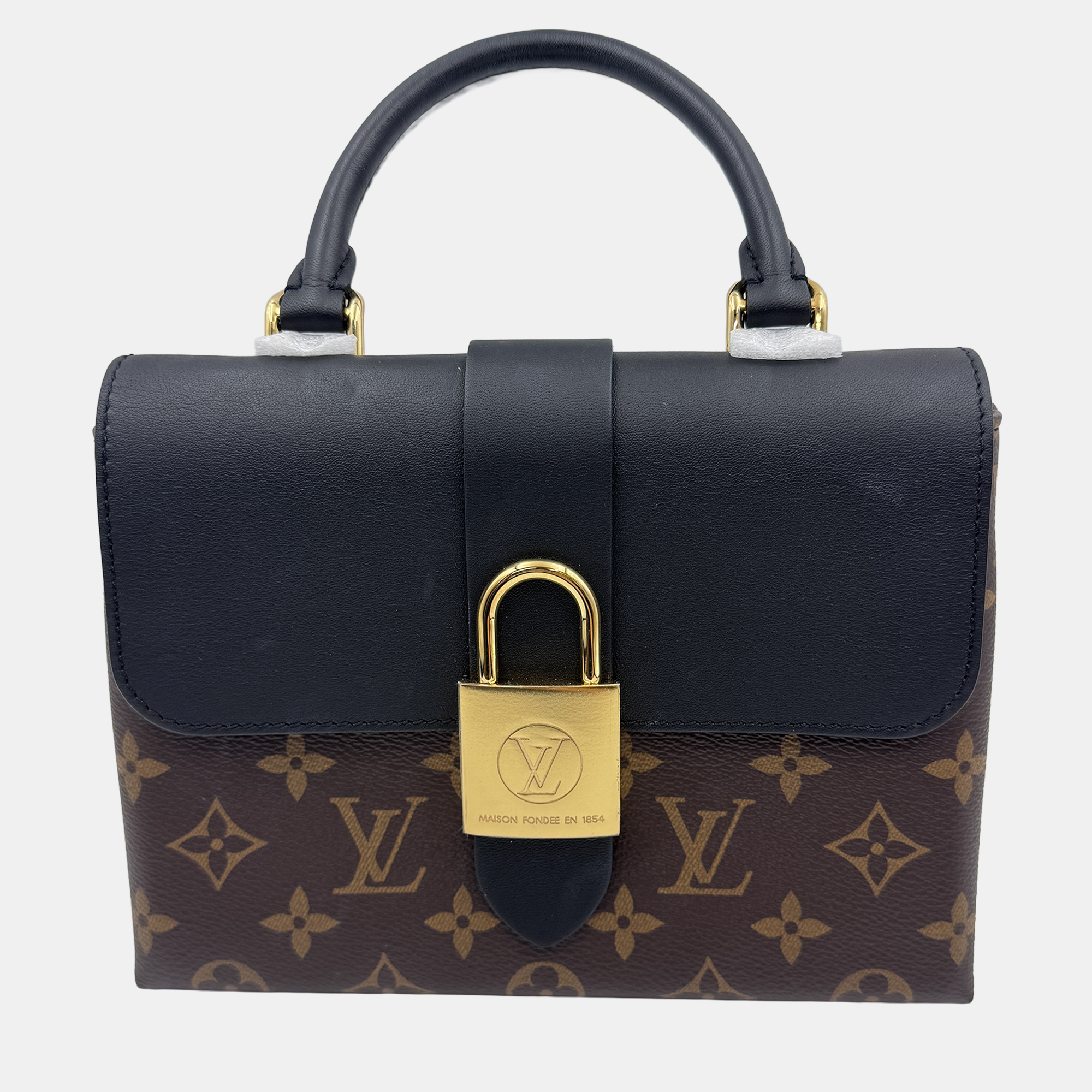 

Louis Vuitton Black/Brown Monogram Canvas and Leather Locky BB Bag