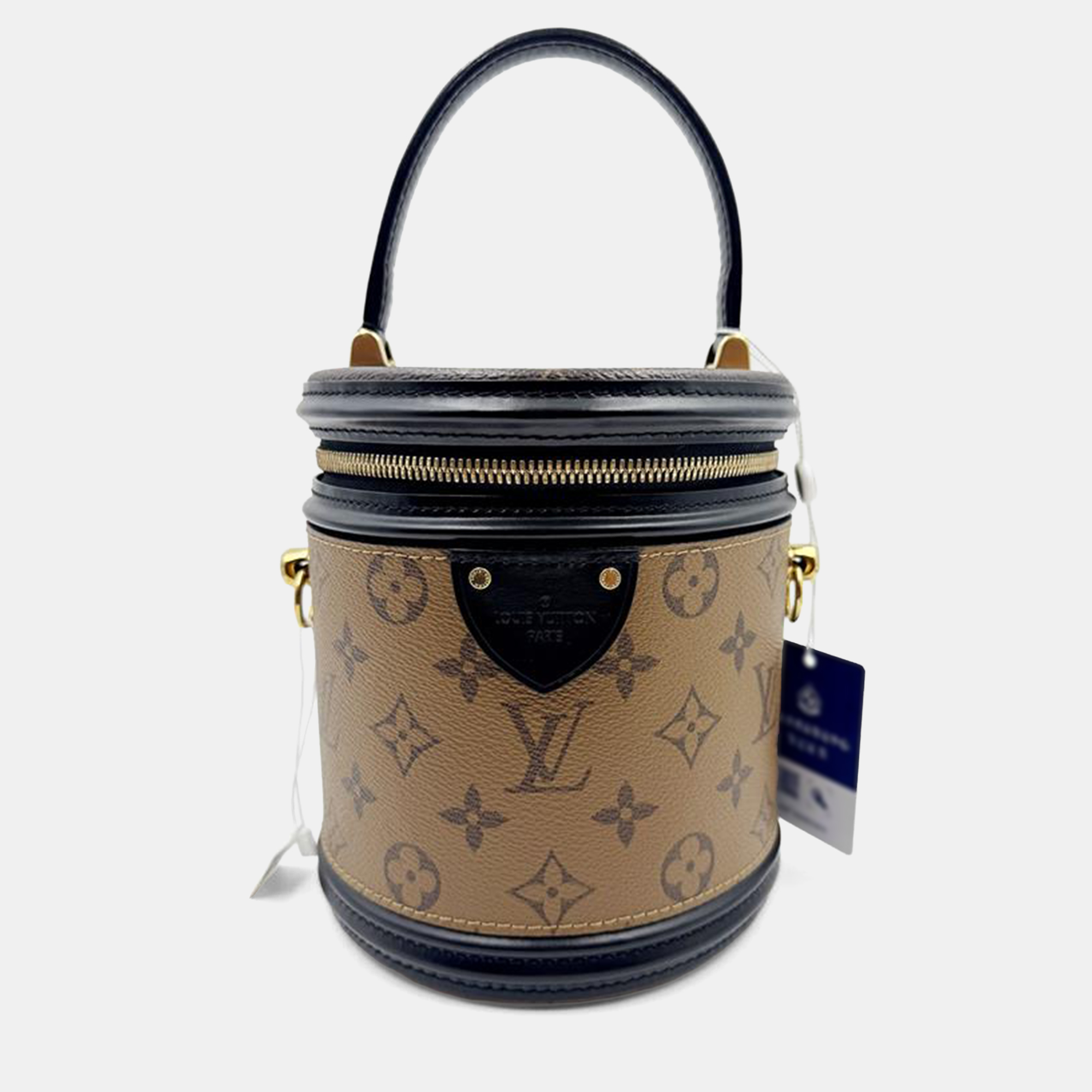 Pre-owned Louis Vuitton Brown/black Monogram Reverse Cannes Handbag