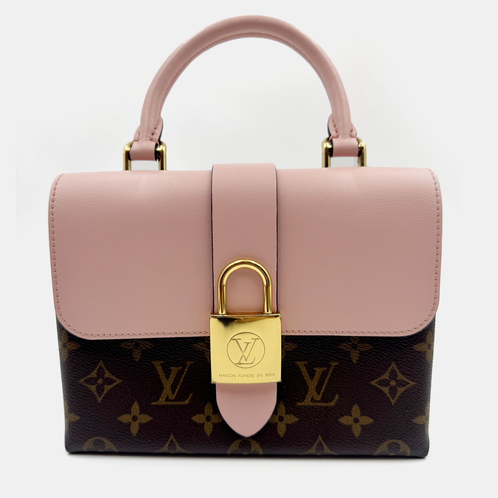 

Louis Vuitton Rose Poudre Monogram Canvas Locky BB Bag, Brown