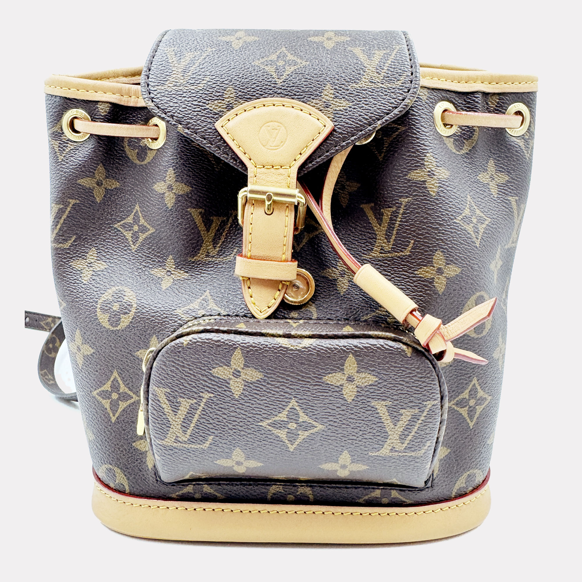 Pre-owned Louis Vuitton Mini Montsouris Monogram Canvas Backpack In Brown