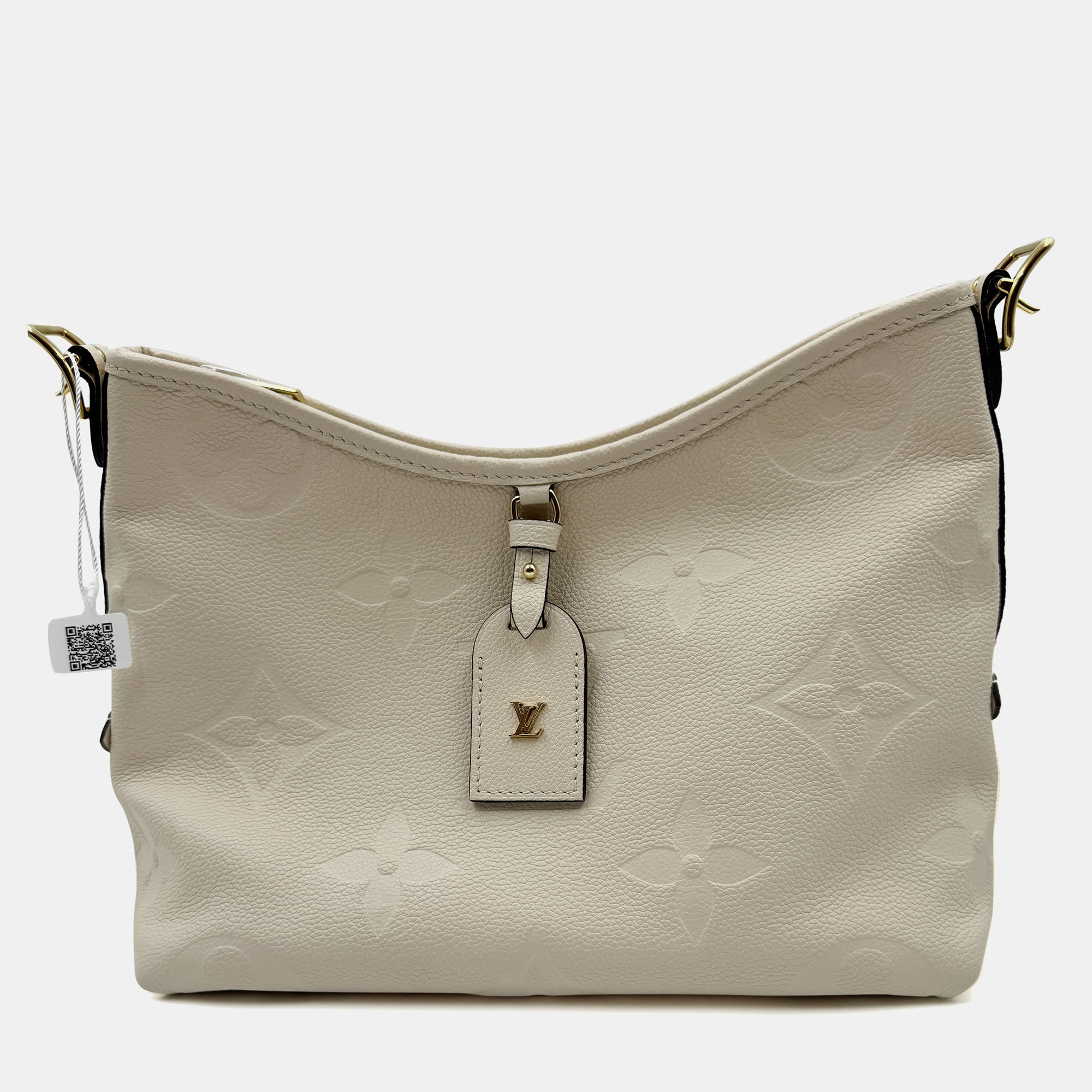 

Louis Vuitton Carryall Zip NM PM Empreinte Shoulder Bag, Beige