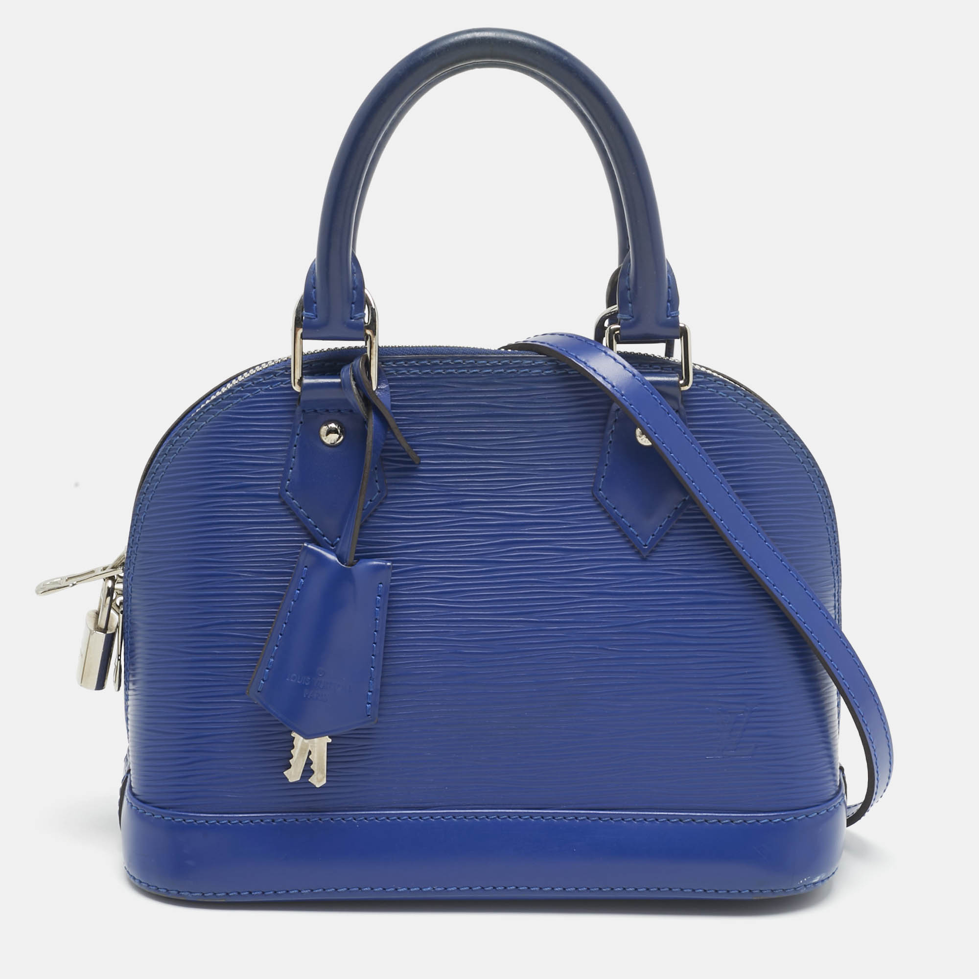 

Louis Vuitton Blueberry Epi Leather Alma BB Bag, Blue