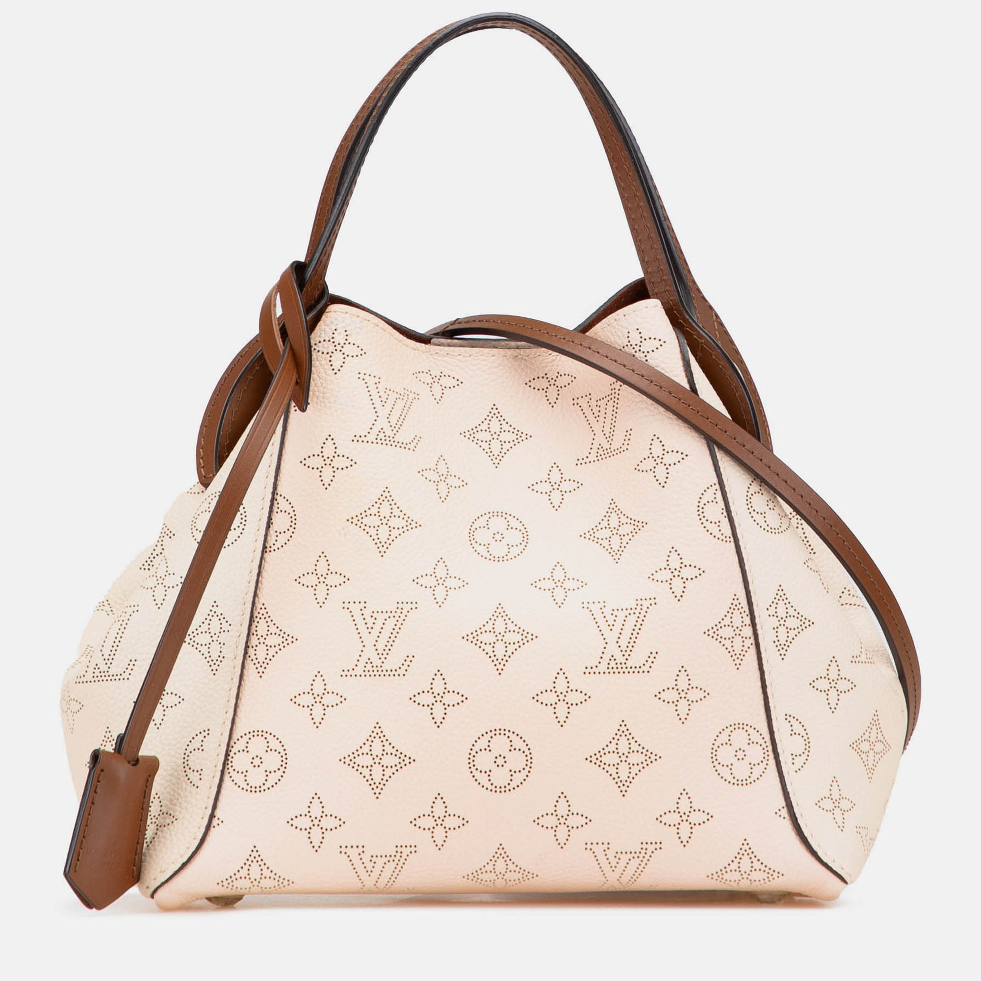 

Louis Vuitton Beige Brown Monogram Mahina Hina PM