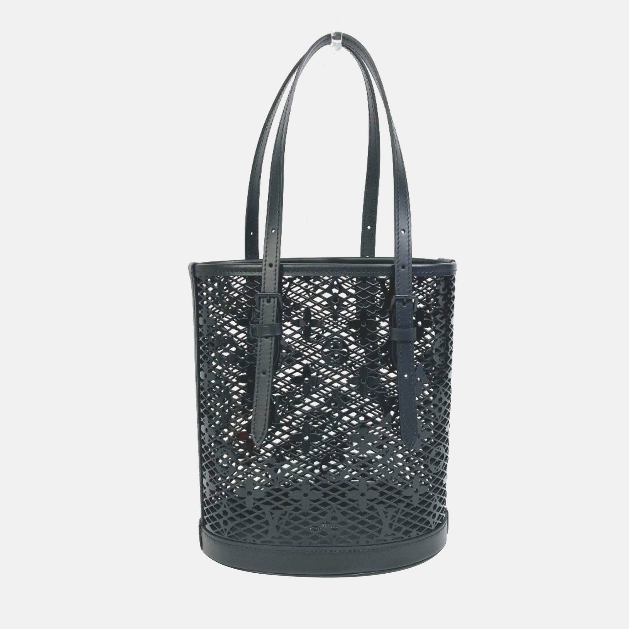 

Louis Vuitton Monogram Lace PM Black Plastic Bucket Bag