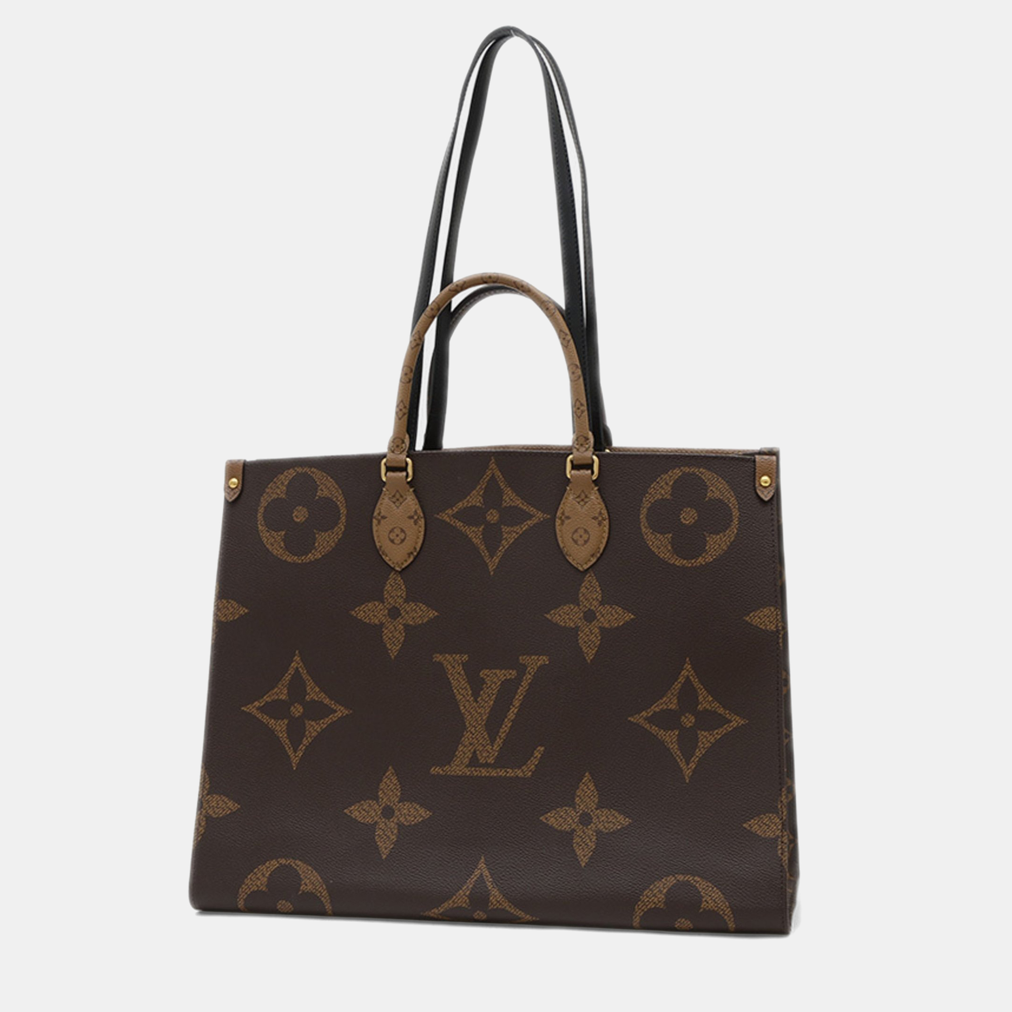 

Louis Vuitton Monogram Giant OnTheGo GM Brown Coated Canvas Tote Bag