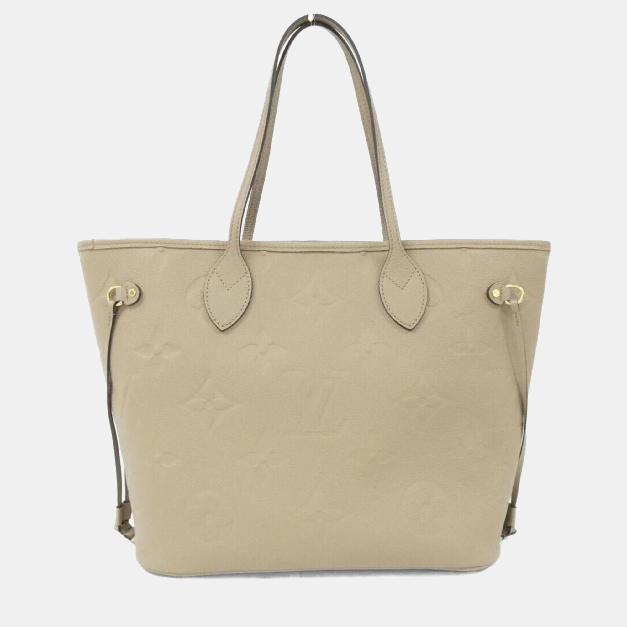 

Louis Vuitton Monogram Empreinte Neverfull MM Handbag, Beige
