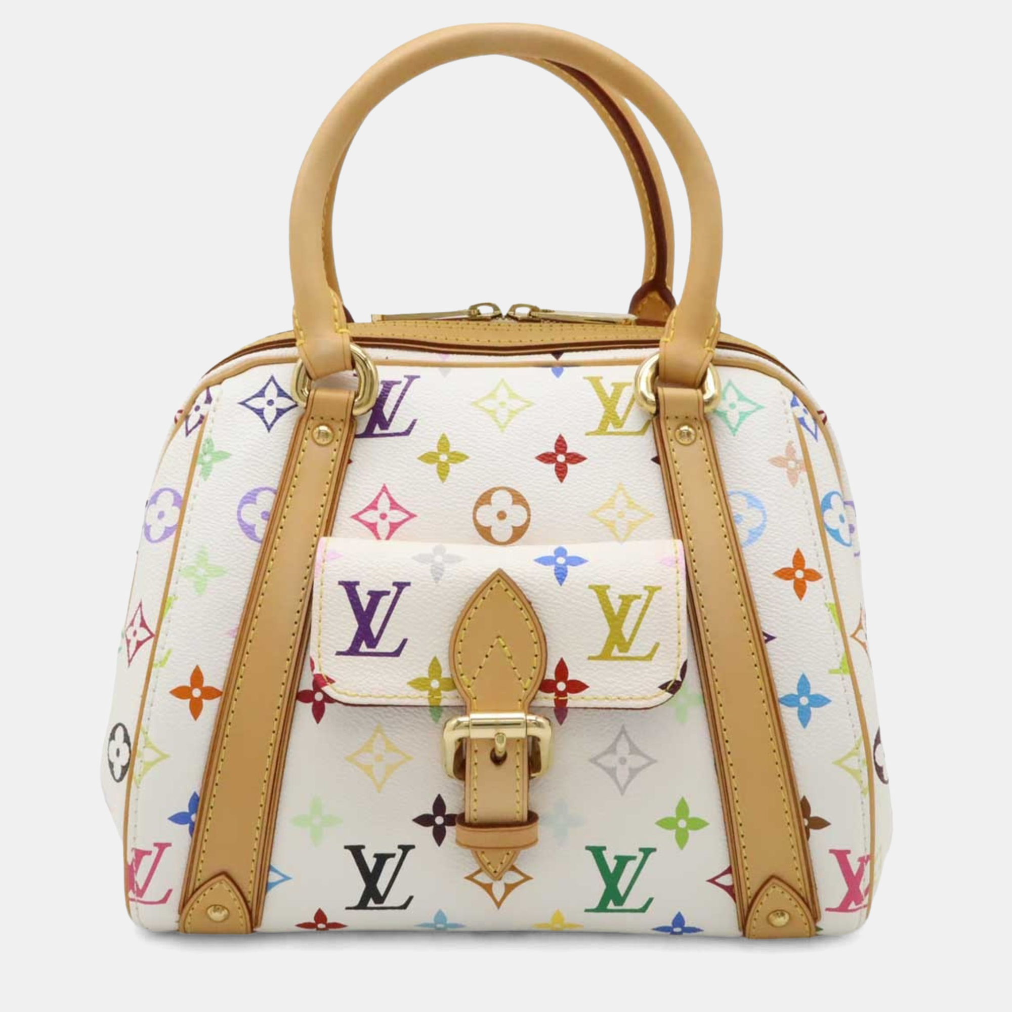

Louis Vuitton Monogram Multicolor Priscilla Handbag Blanc White