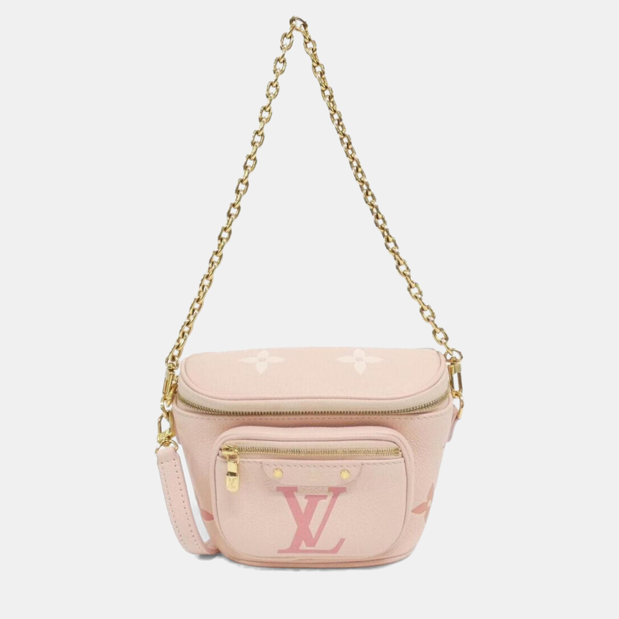Pre-owned Louis Vuitton Monogram Empreinte (by The Pool) Mini Bumbag In Pink