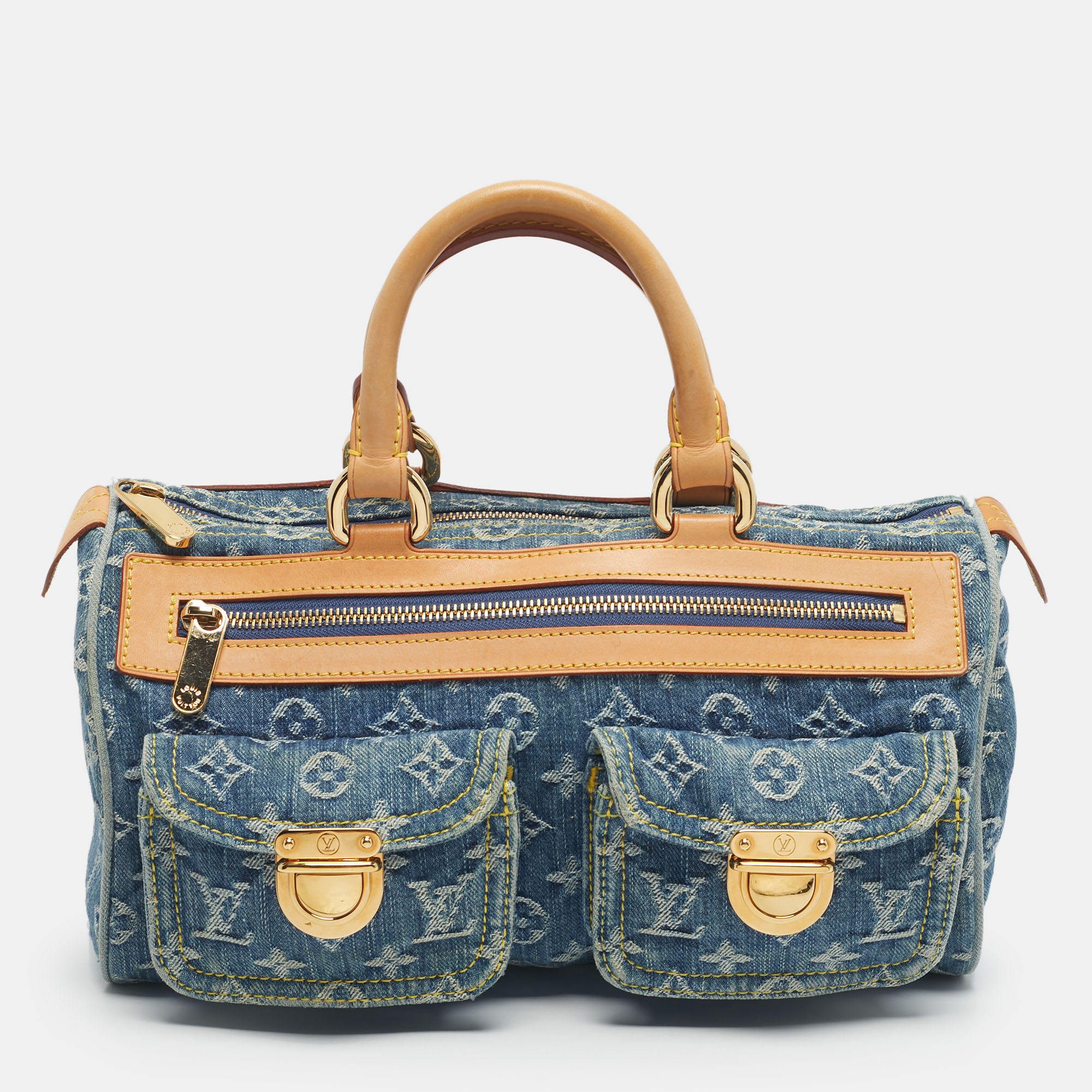 

Louis Vuitton Blue Monogram Denim Neo Speedy Bag
