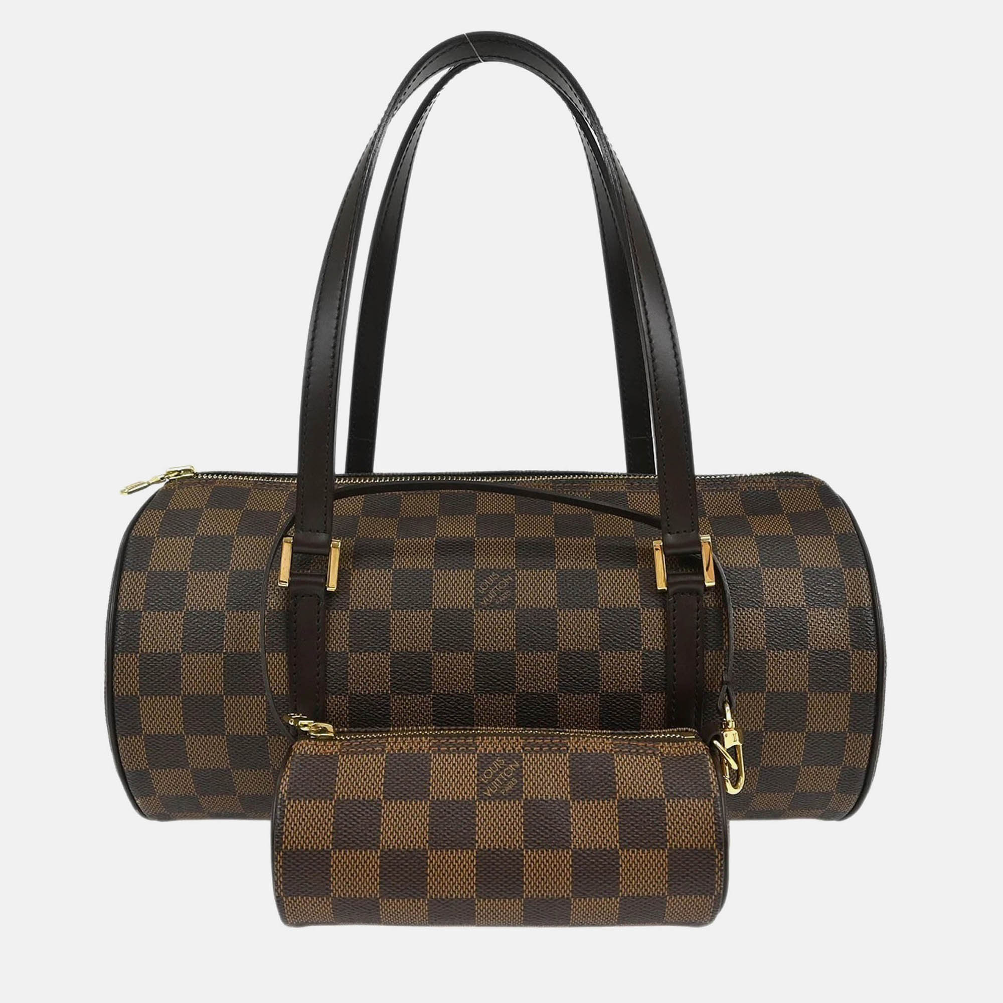 Pre-owned Louis Vuitton Damier Papillon 30 Handbag In Brown