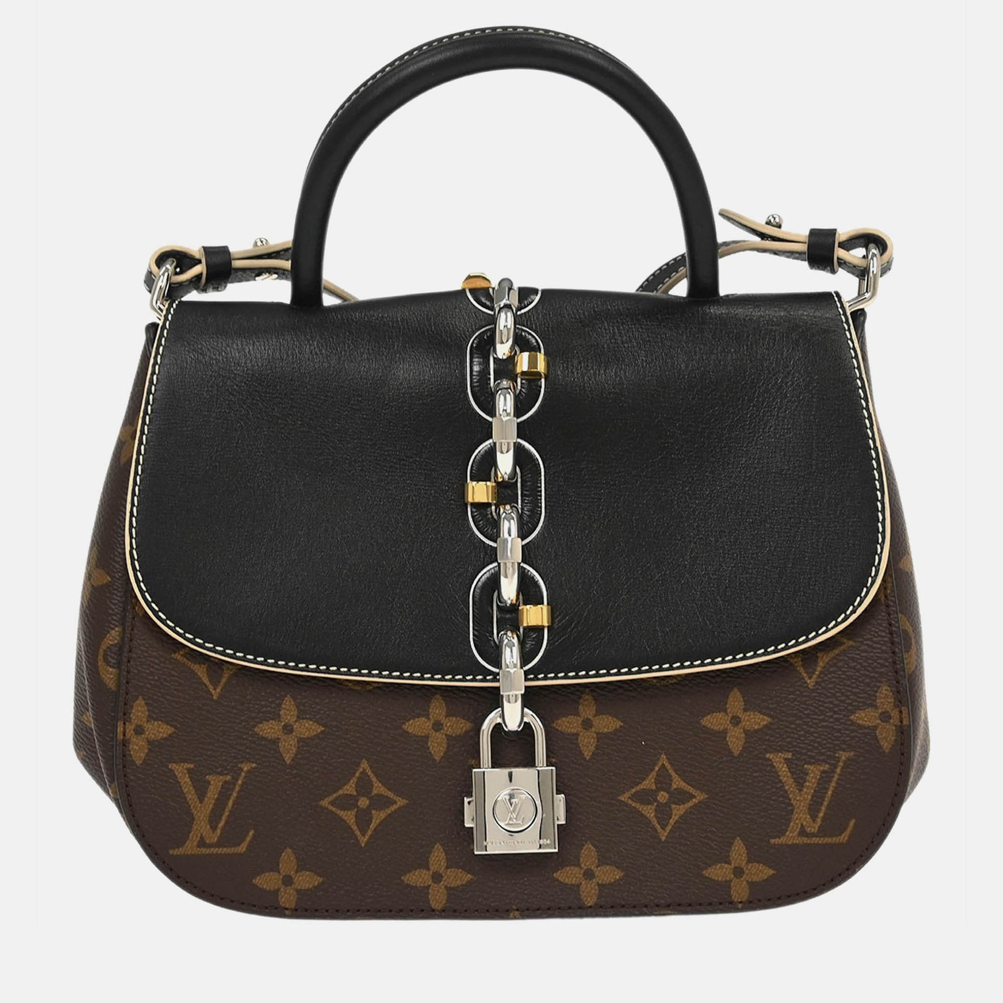 

Louis Vuitton Monogram Chain It PM 2way Handbag, Black