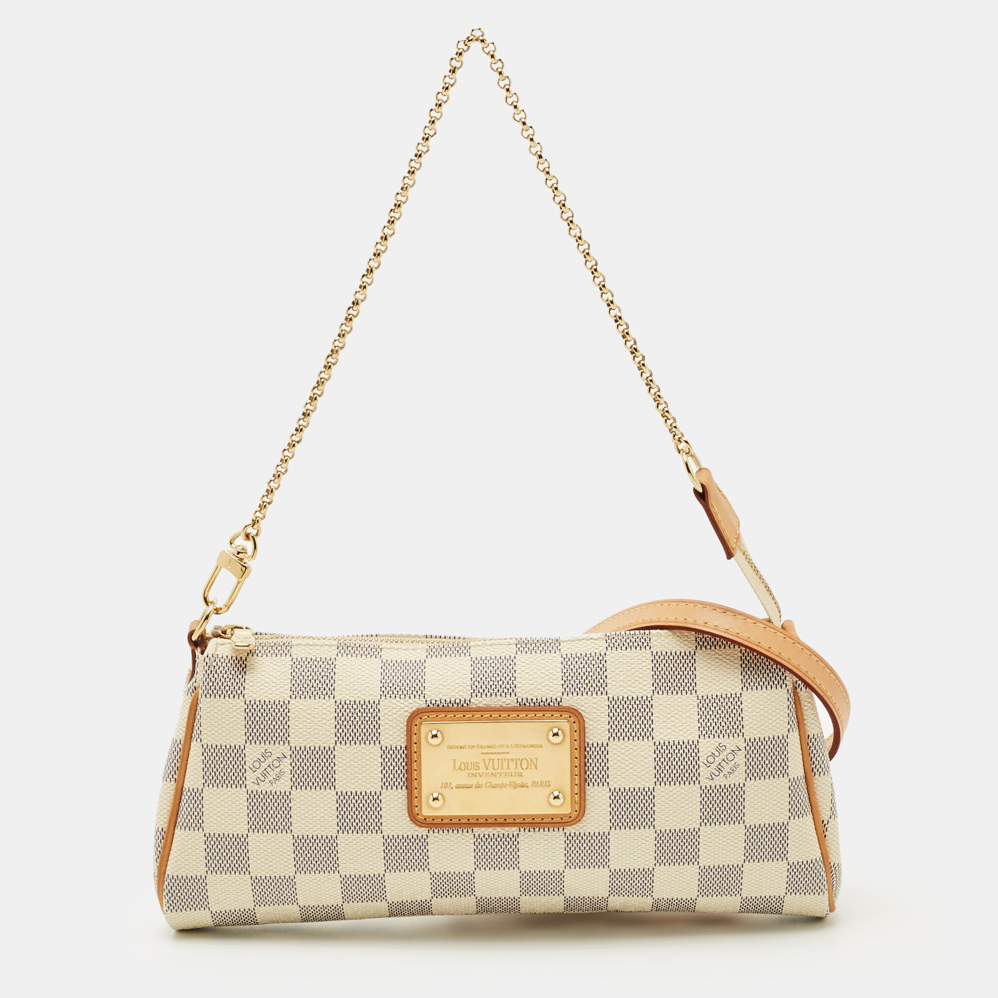 

Louis Vuitton Damier Azur Canvas Eva Pochette, Grey