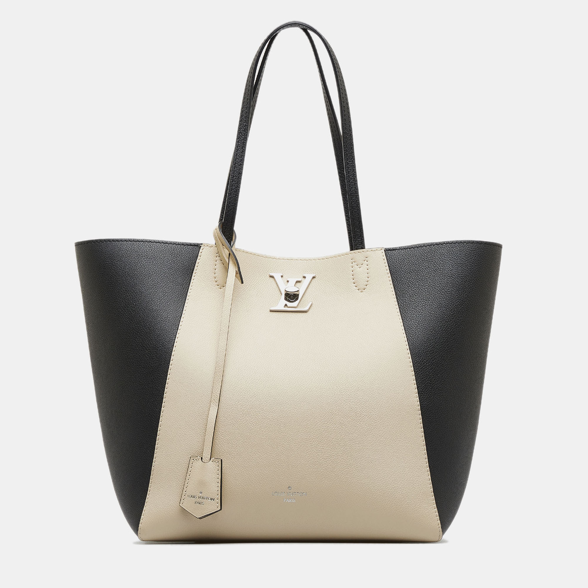 

Louis Vuitton Beige/Black LockMe Cabas
