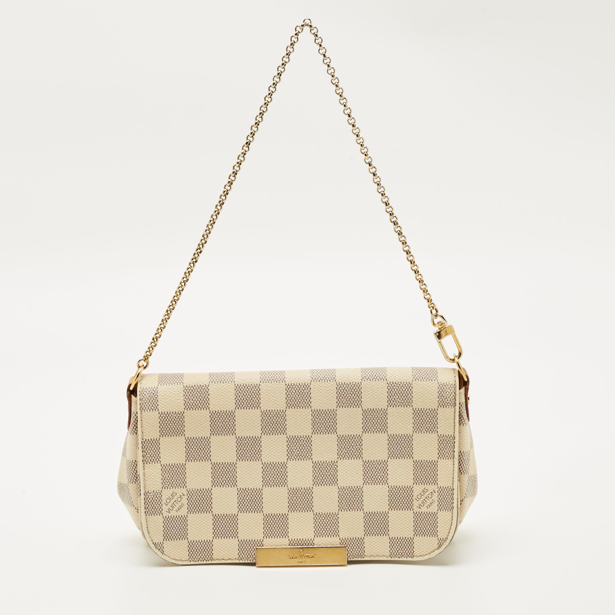 

Louis Vuitton Damier Azur Canvas Favorite PM Bag, Grey