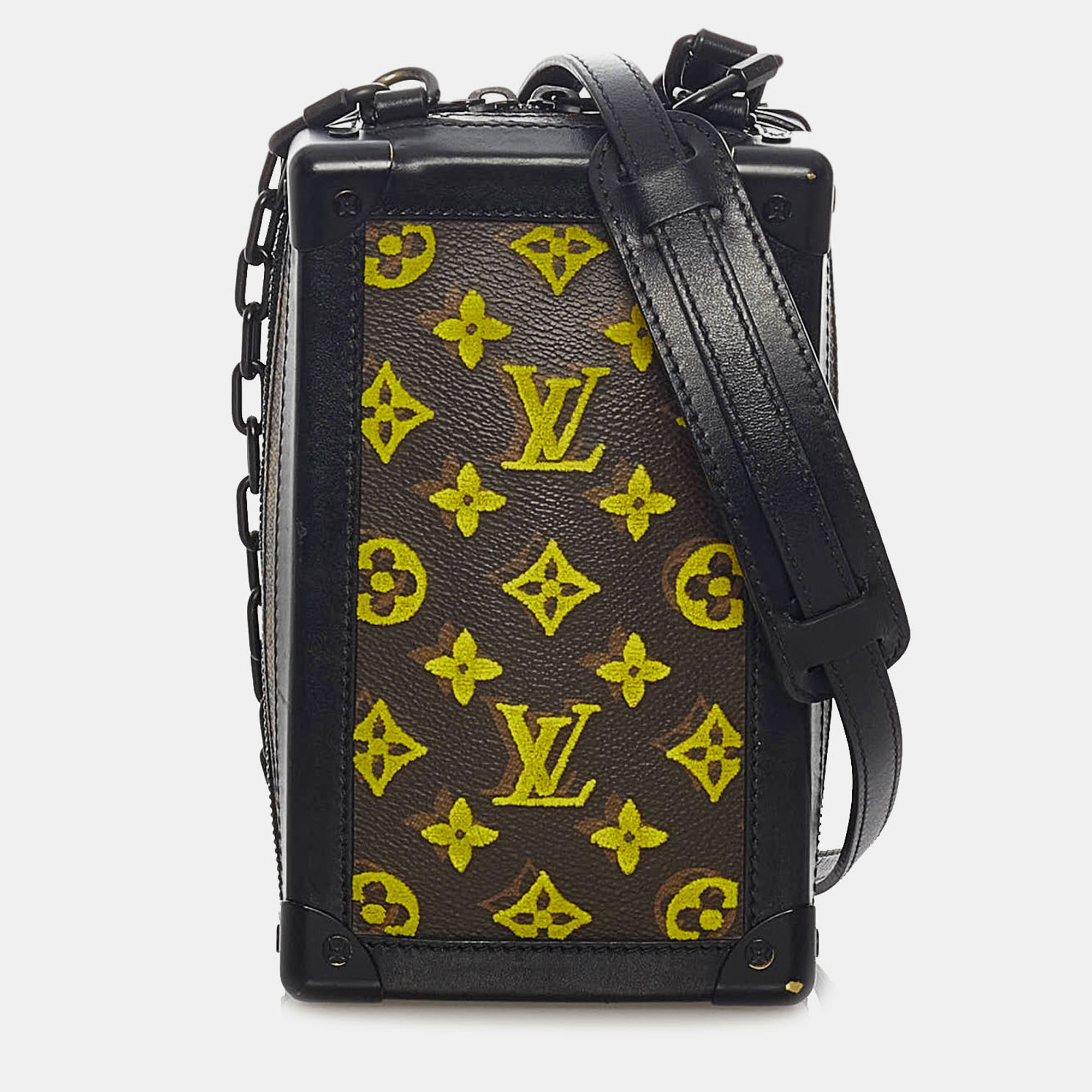 

Louis Vuitton Brown Monogram Tuffetage Vertical Soft Trunk