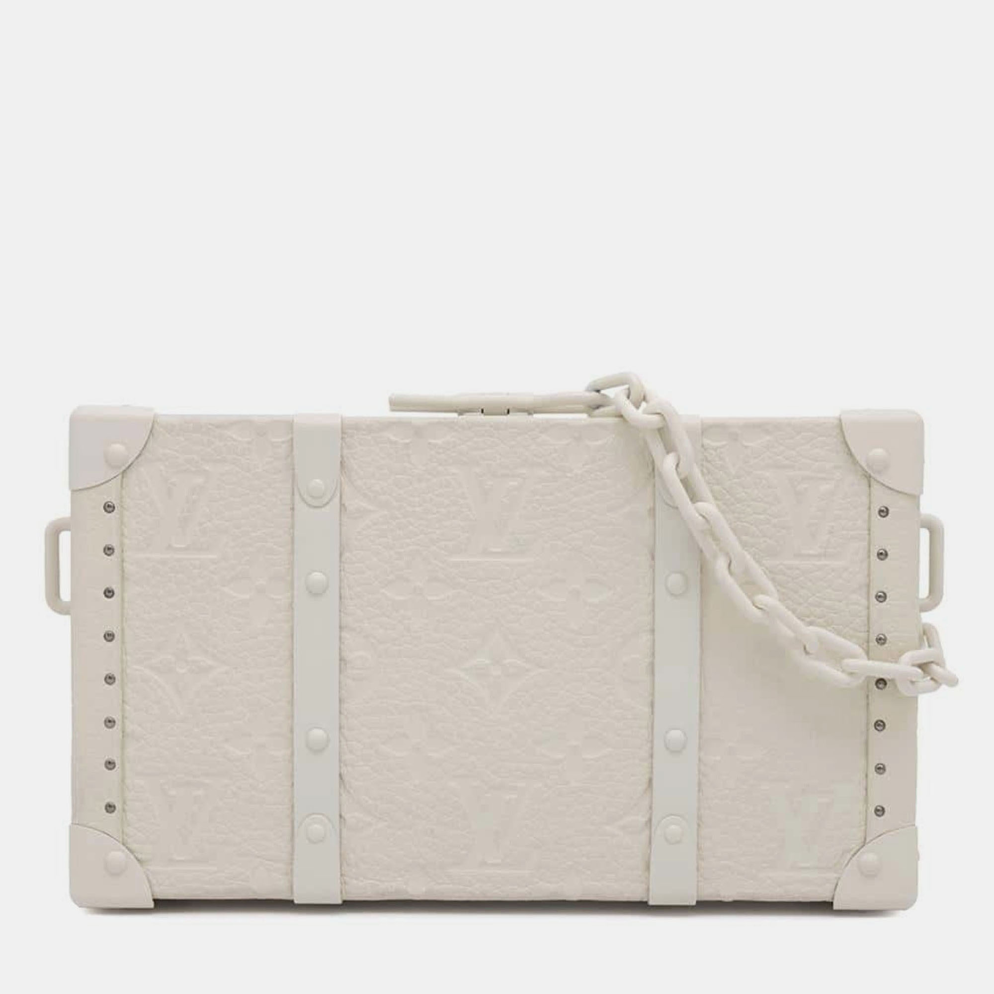 

Louis Vuitton Trunk White Monogram Canvas Bag