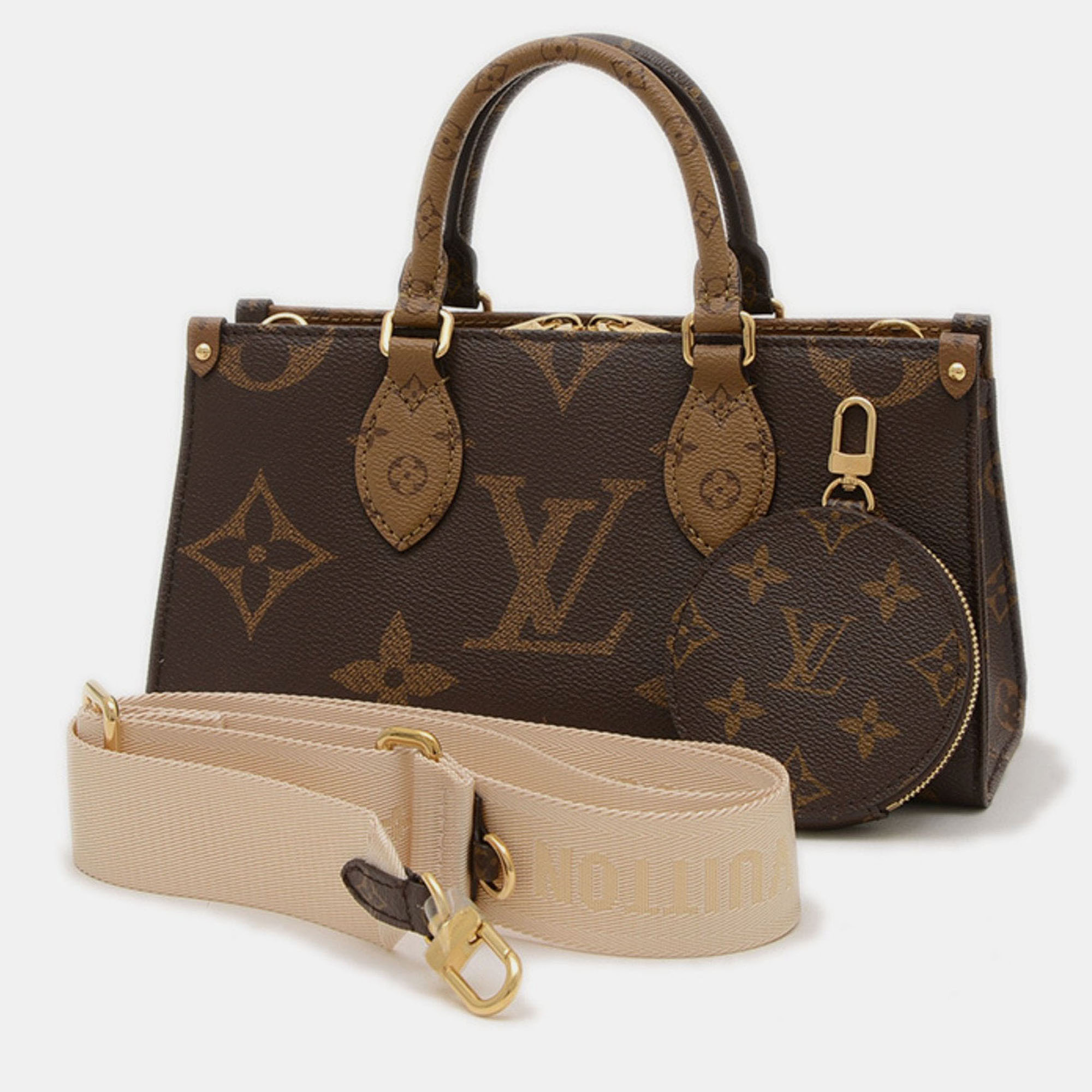 

Louis Vuitton OnTheGo EW Monogram Giant Canvas Shoulder Bag, Brown
