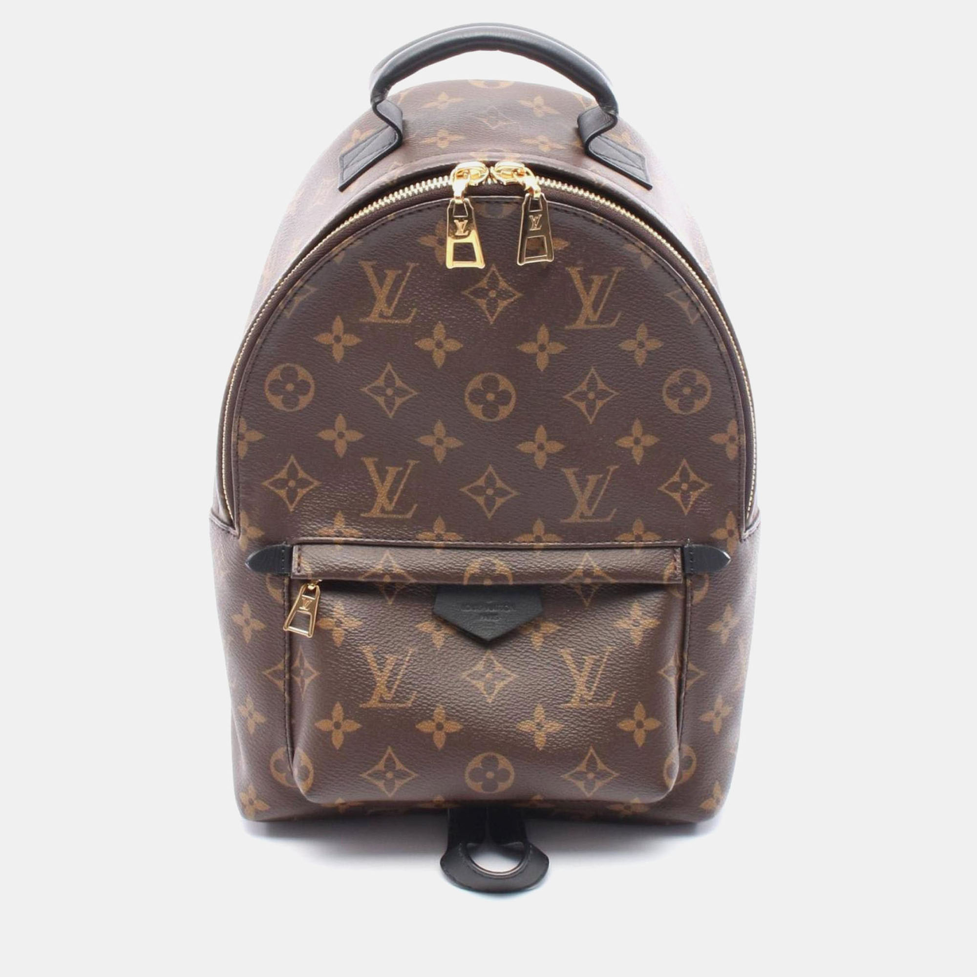 

Louis Vuitton Palm Springs Backpack Pm Monogram Coated Canvas Leather Brown Black