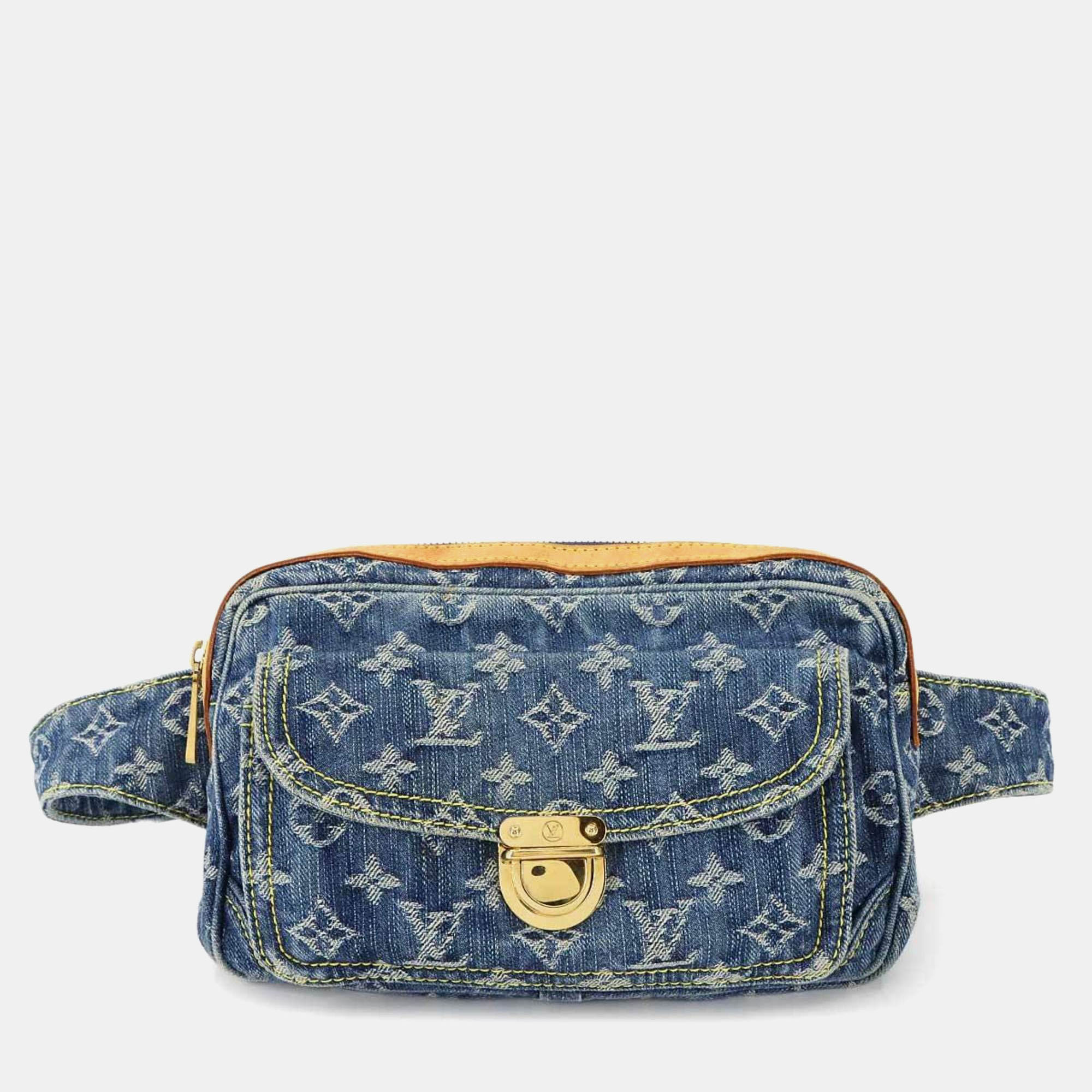 

Louis Vuitton Monogram Denim Bum Bag Waist Pouch/Body Bag Blue
