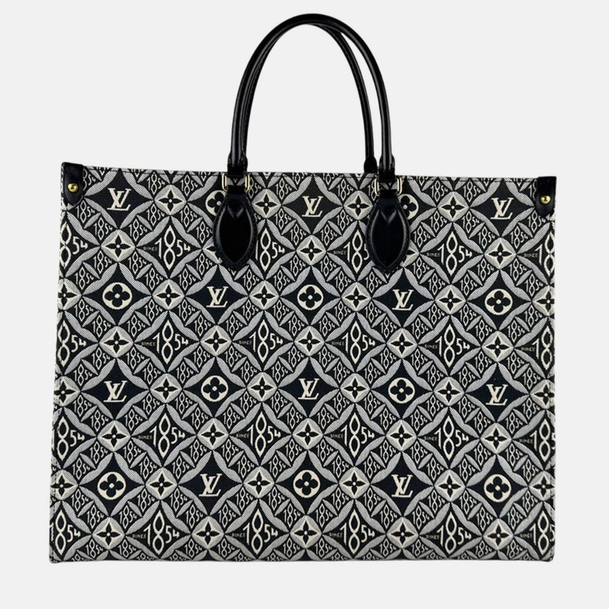 

Louis Vuitton On The Go GM Black Monogram Jacquard Shoulder Bag