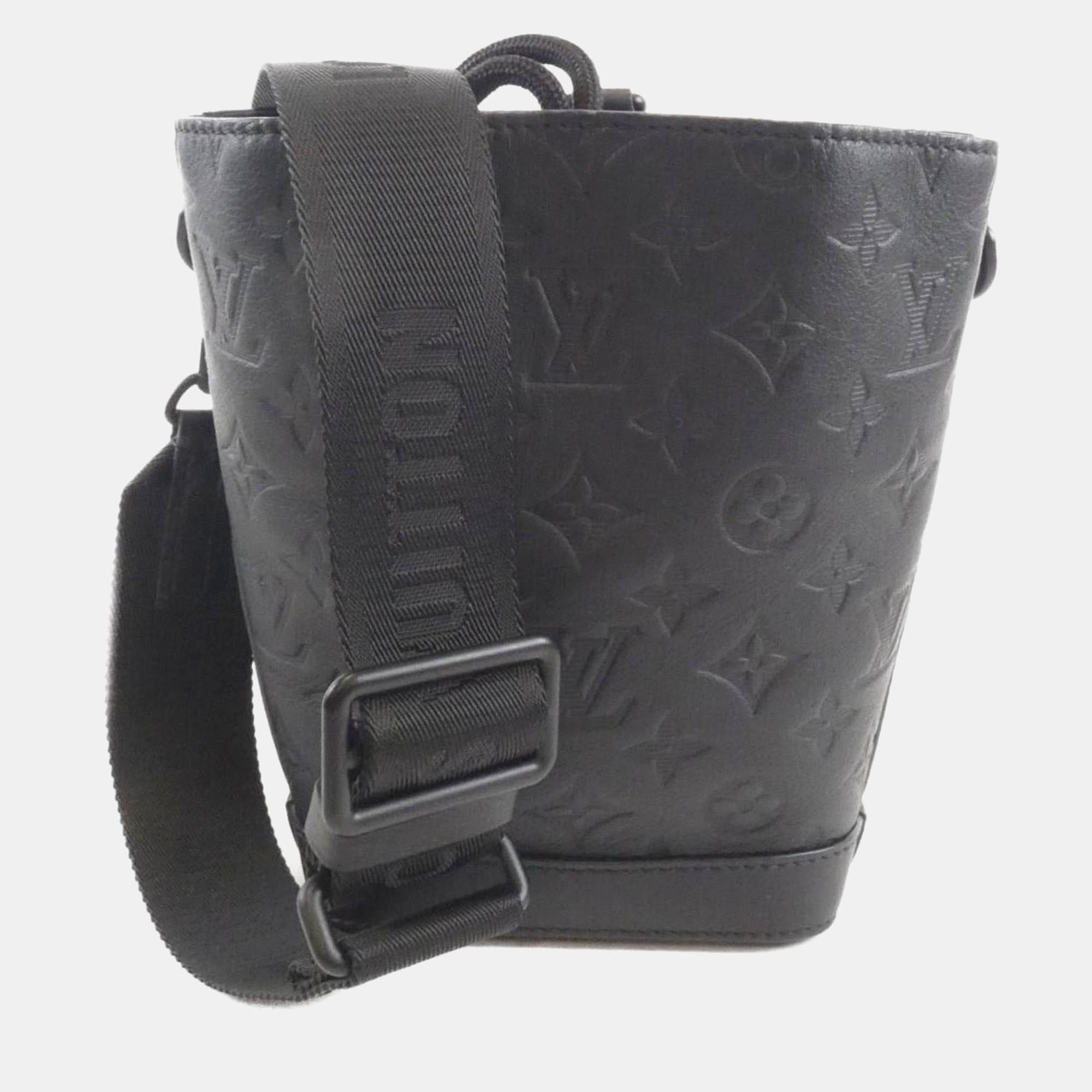 

Louis Vuitton Noe Sling Monogram Shadow Shoulder Bag, Black