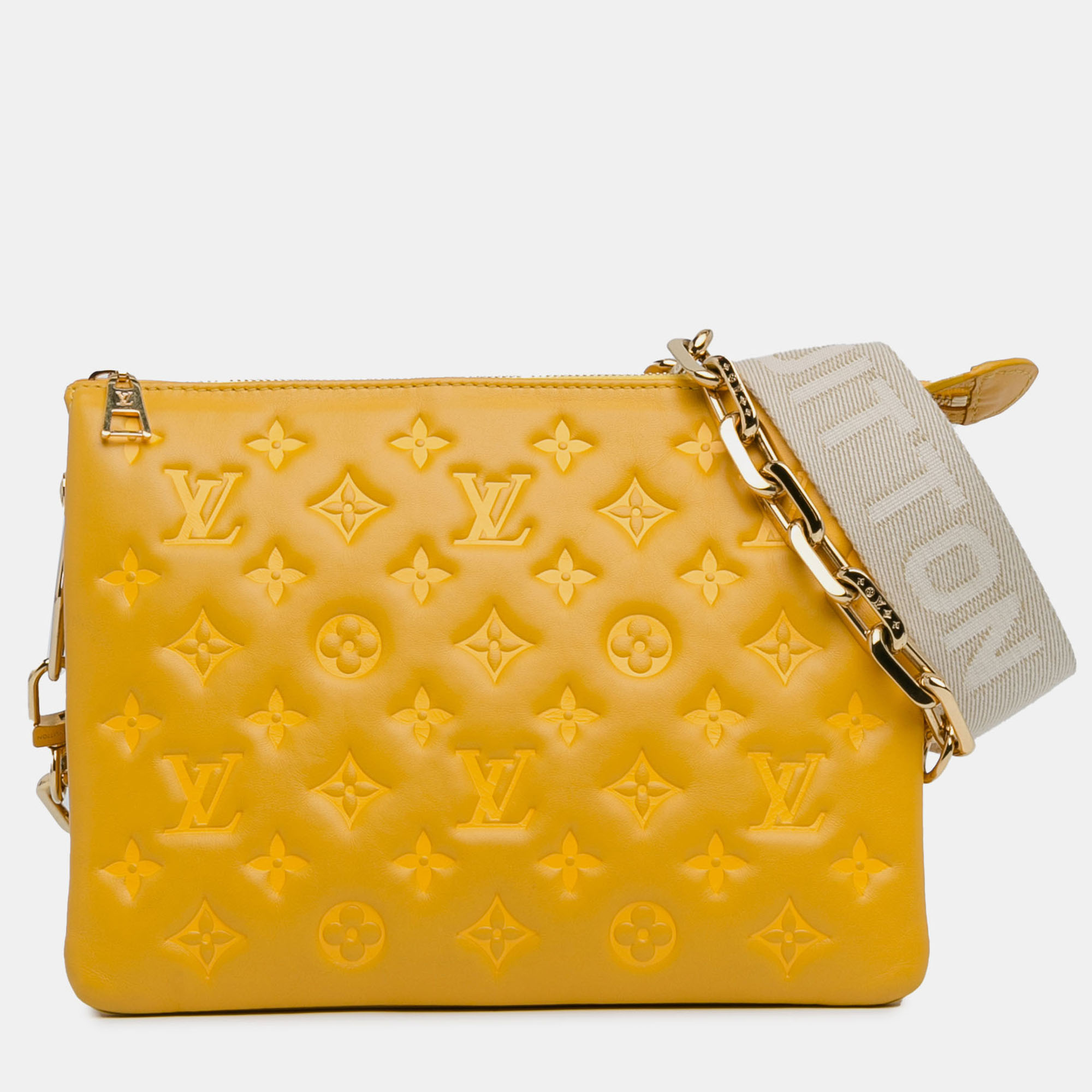 

Louis Vuitton Yellow Monogram Coussin PM